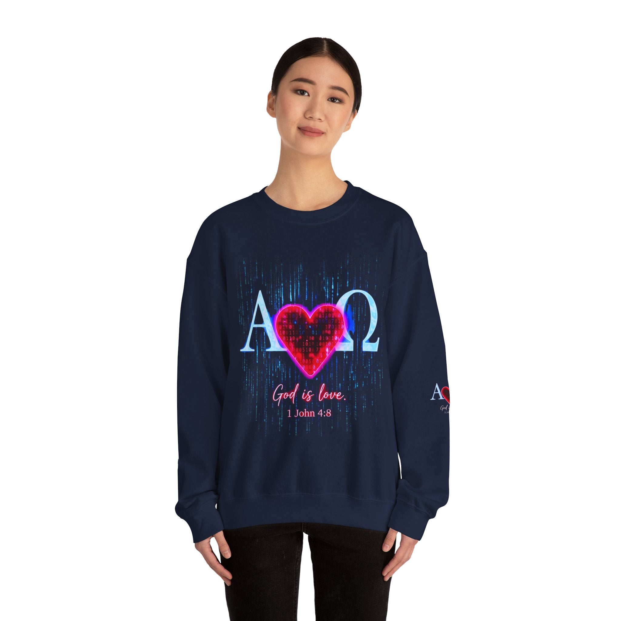 Alpha Omega Heart Sweatshirt ROMANEUM