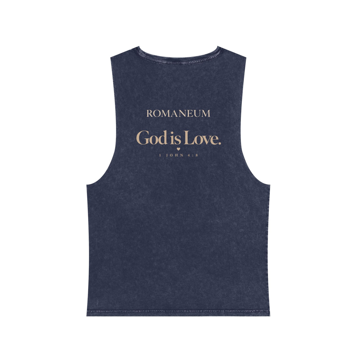 Romaneum Tank Top — "To Live Is Christ" Stonewash Tee