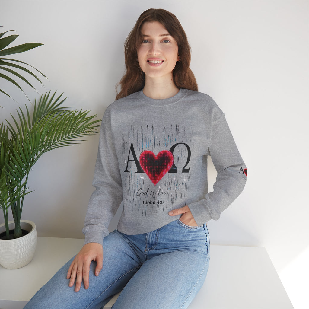 Alpha Omega Heart Sweatshirt ROMANEUM
