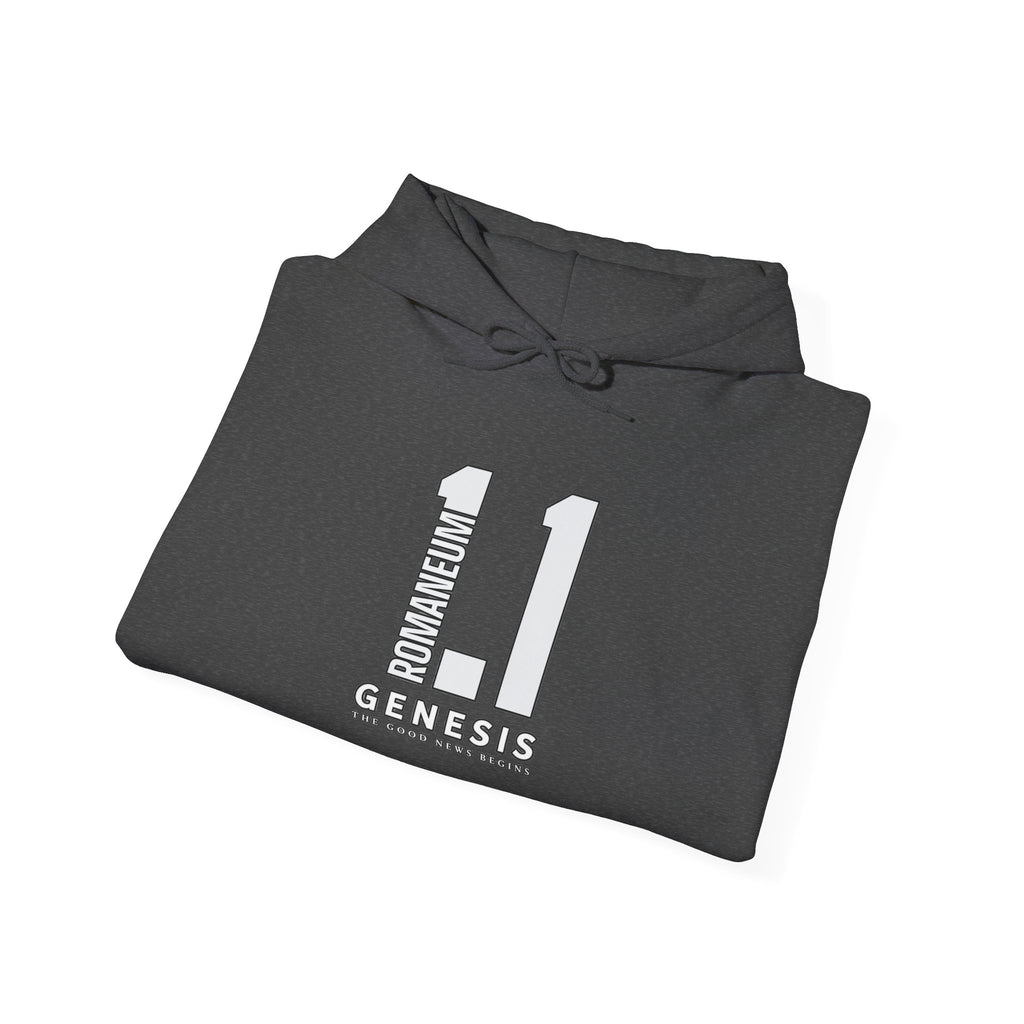 Genesis 1.1 Romaneum Hoodie – Minimalist Biblical Verse Pullover