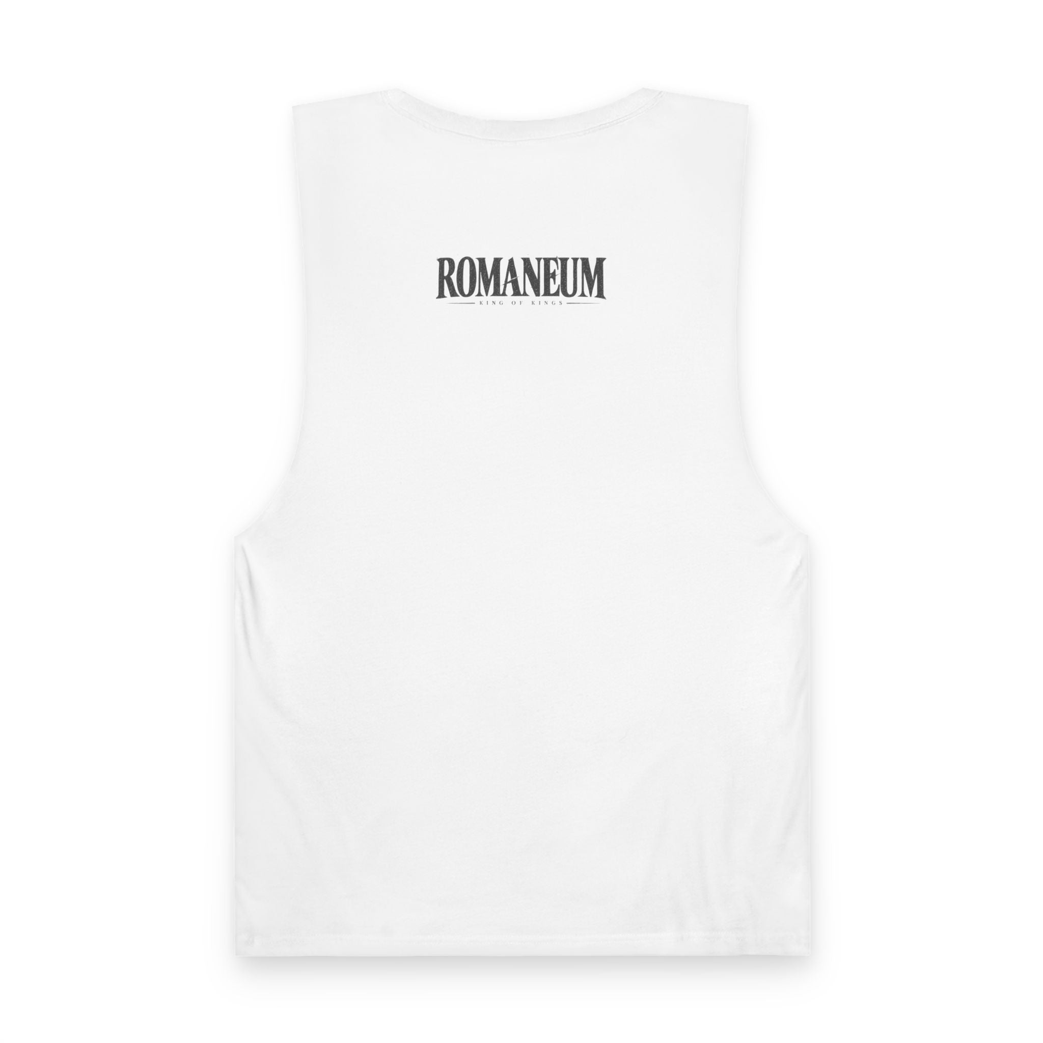 Romaneum Graphic Tank — Distressed Classical Face Summer Muscle Tee