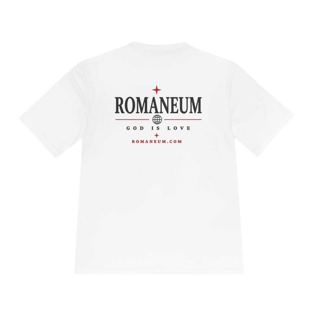 Romaneum AMOR Reversible Graphic Tee — "God Is Love" Christian Scripture Shirt