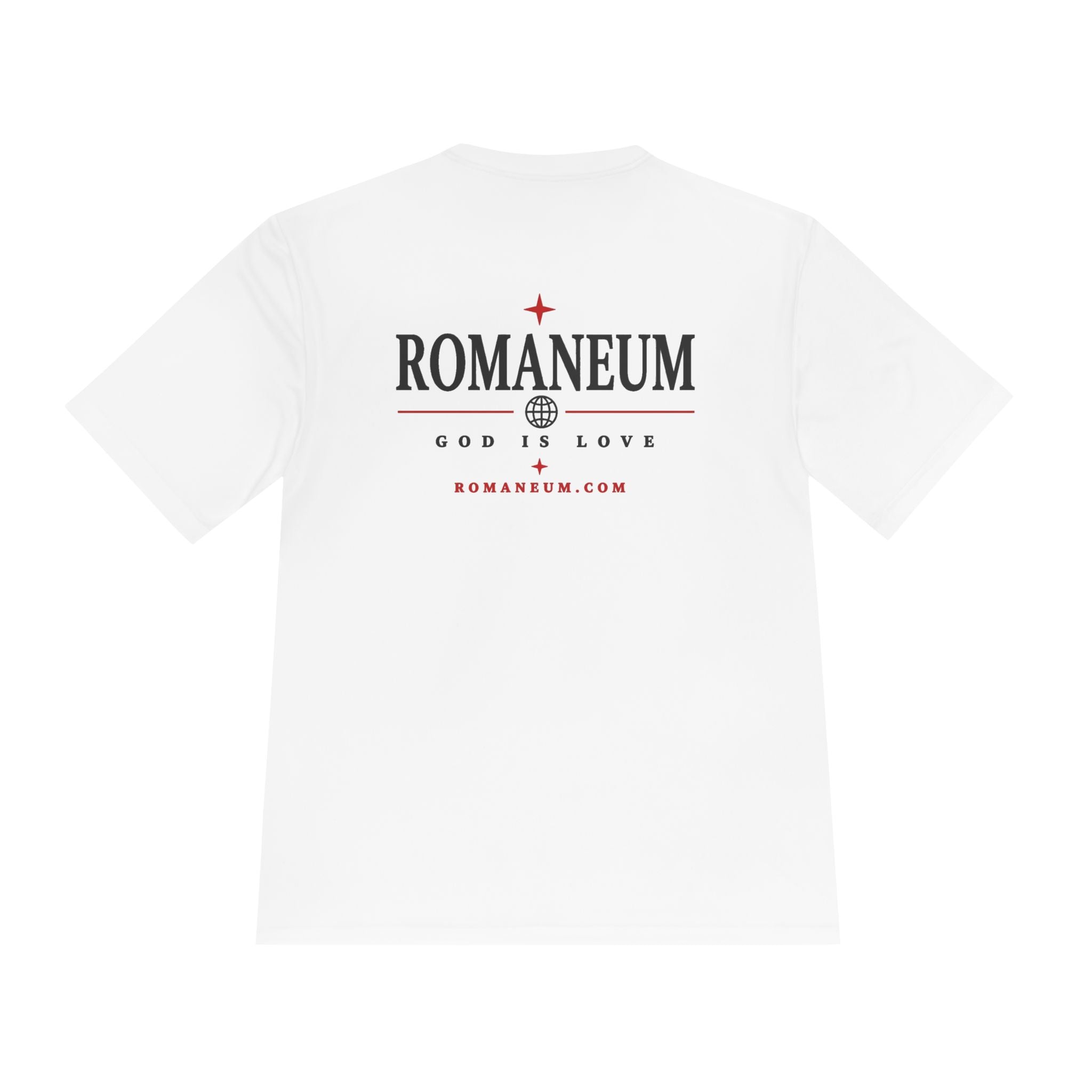 Romaneum AMOR Reversible Graphic Tee — "God Is Love" Christian Scripture Shirt
