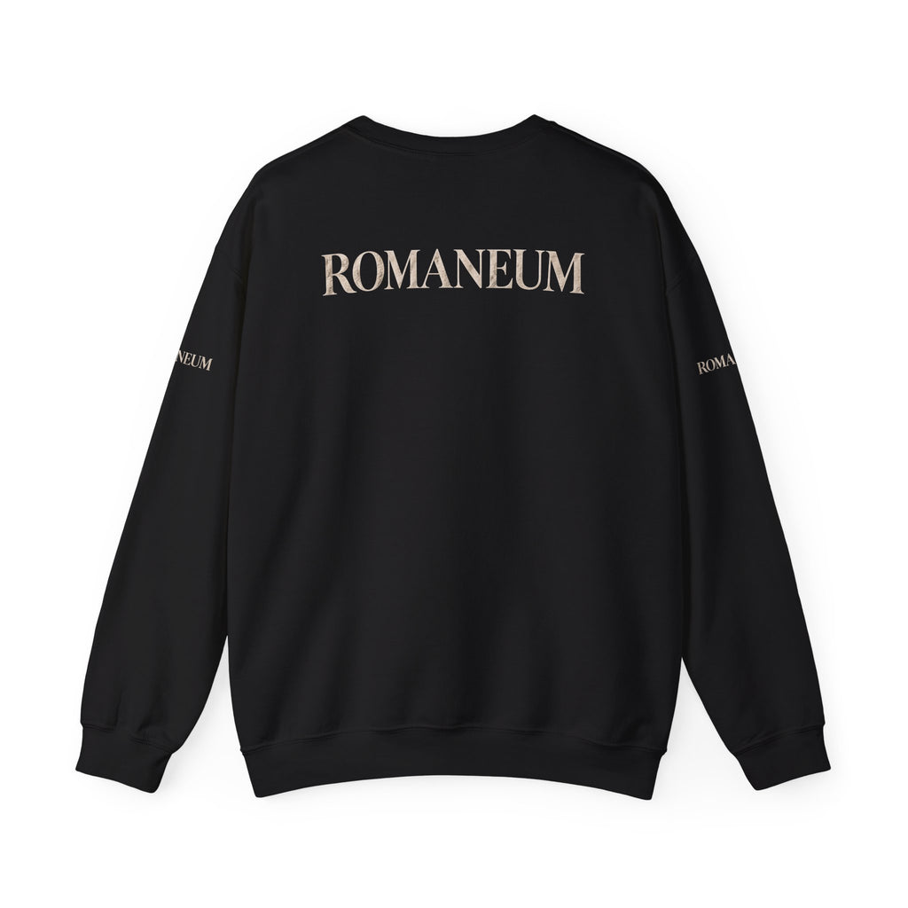 Crewneck Sweatshirt — "The Battle Is The Lord's" Roman-inspired Faith Sweatshirt