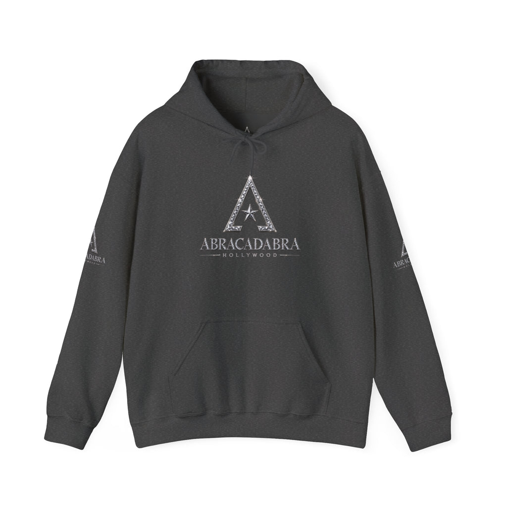 Abracadabra Triangle Logo Hoodie — Mystical Graphic Pullover