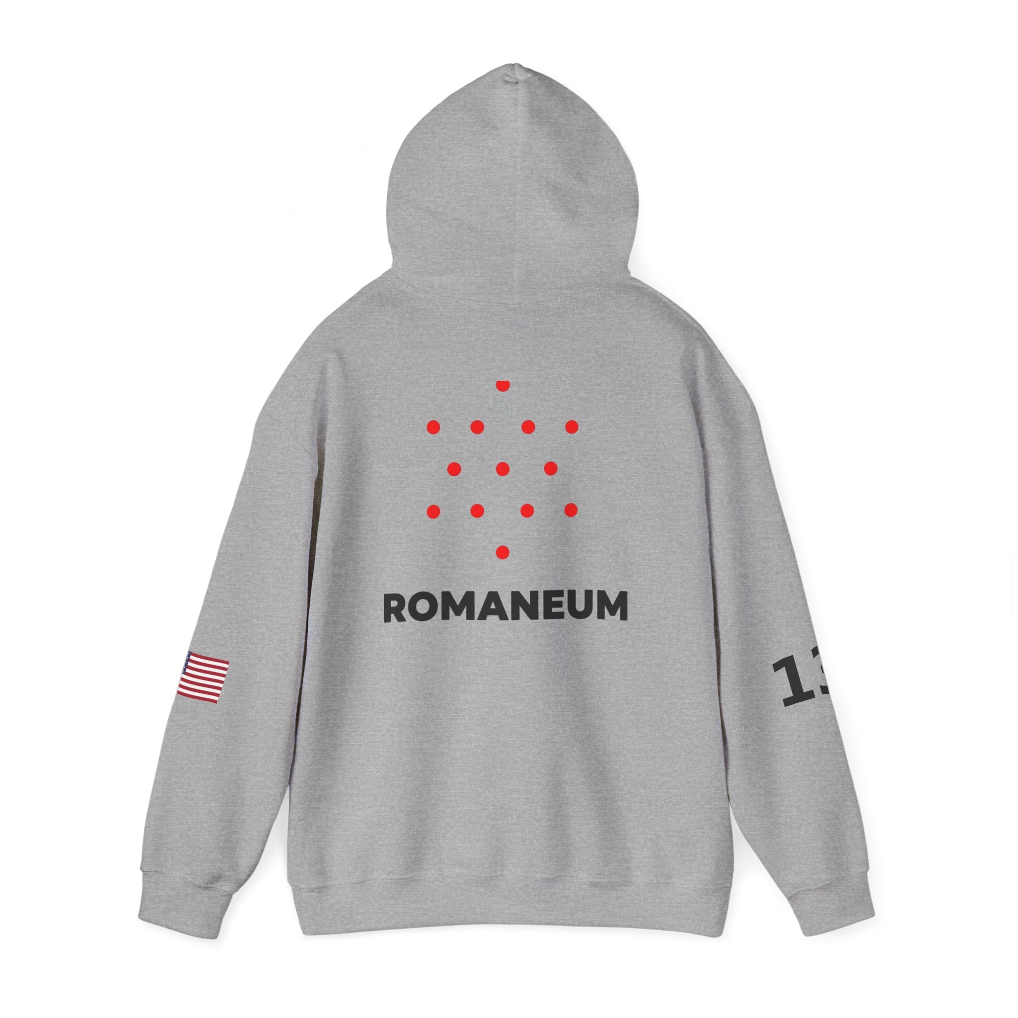 Romaneum Heavy Blend Hoodie | Flag & 13