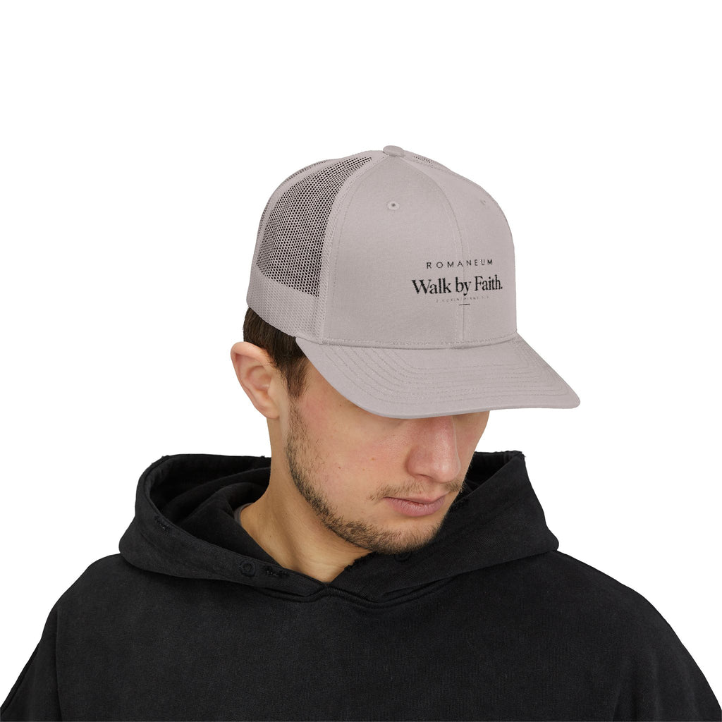 Romaneum Walk by Faith Snapback Trucker Cap