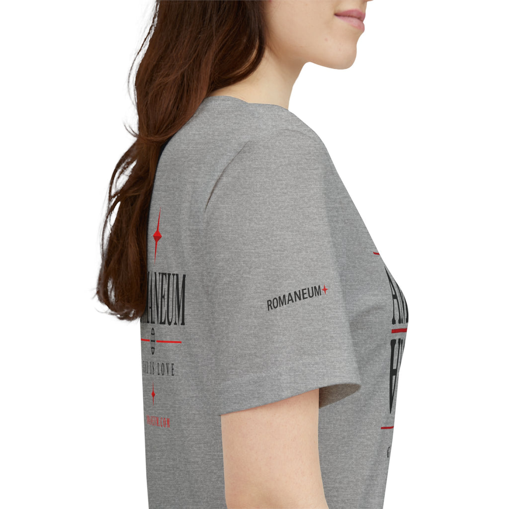 Romaneum 'AMOR/ROMA' God Is Love Graphic Tee
