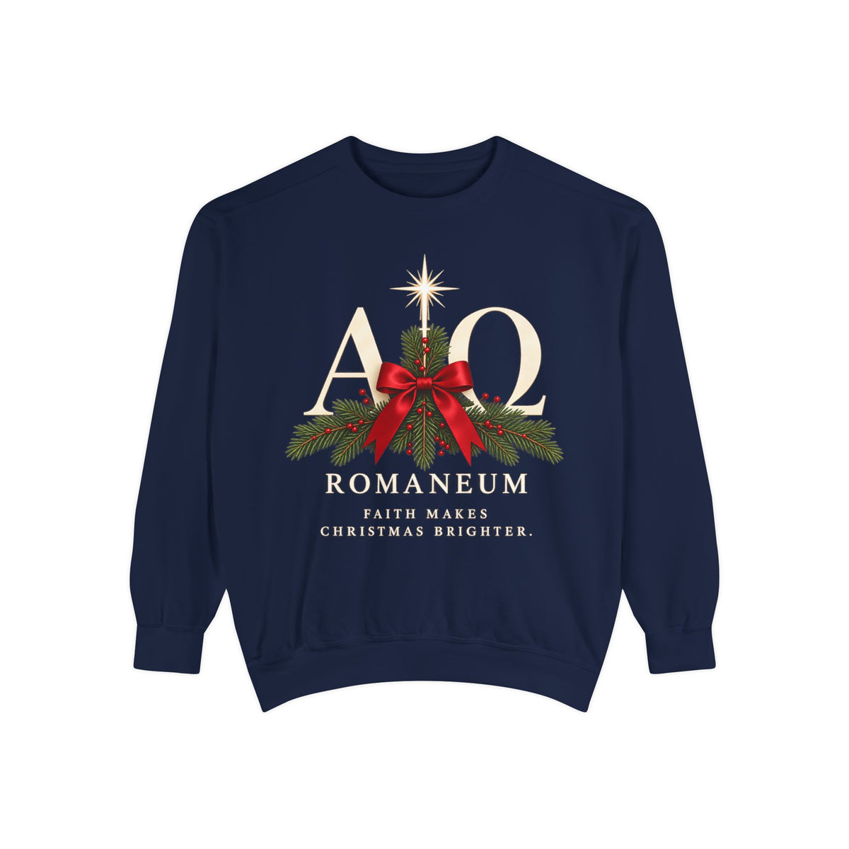 Christmas Alpha Omega Sweatshirt — Romaneum 'God Is Love' Holiday Crewneck