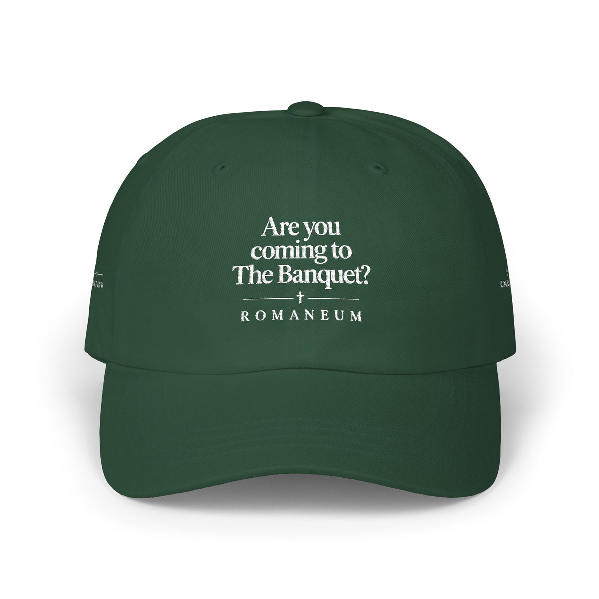 Classic Dad Cap — "Are you coming to The Banquet?" ROMANEUM Embroidered Baseball Hat