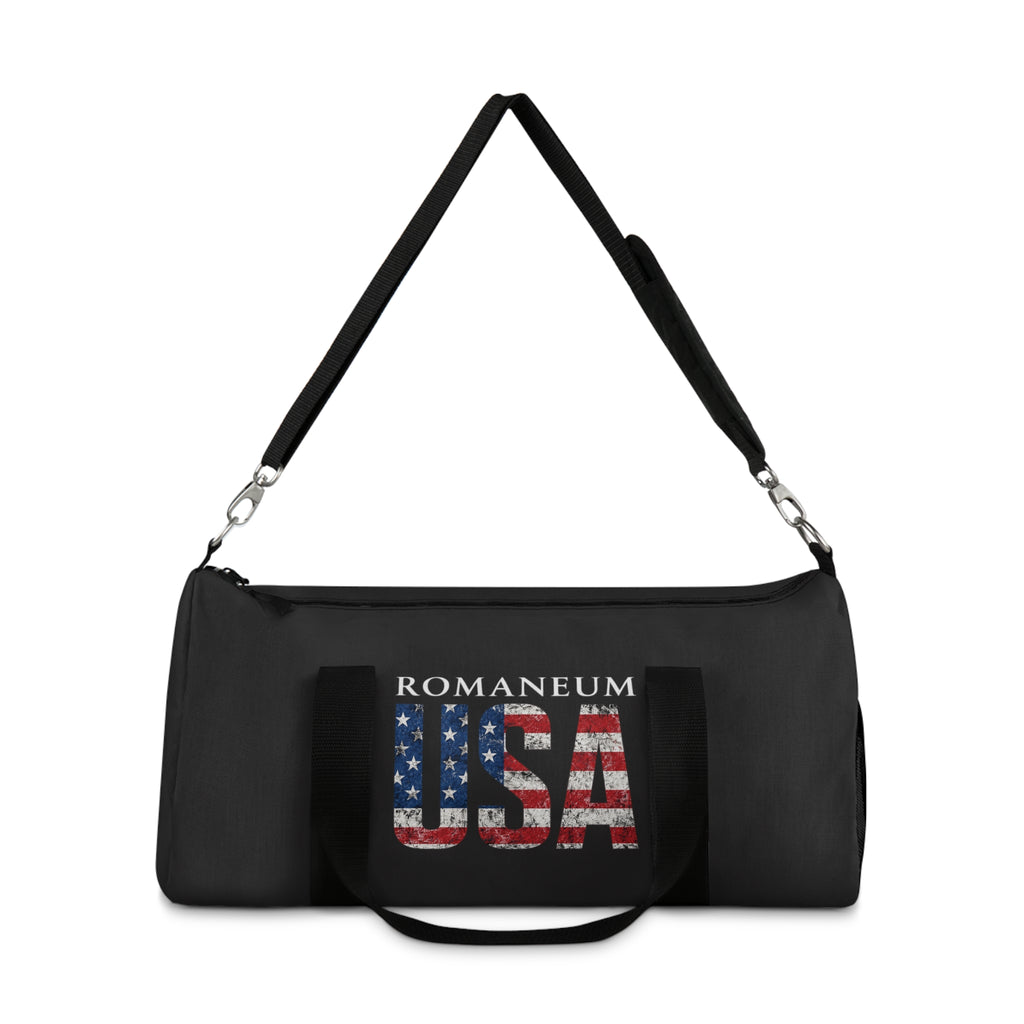 Romanum USA Flag Duffel Bag – Patriotic Travel & Gym Gear