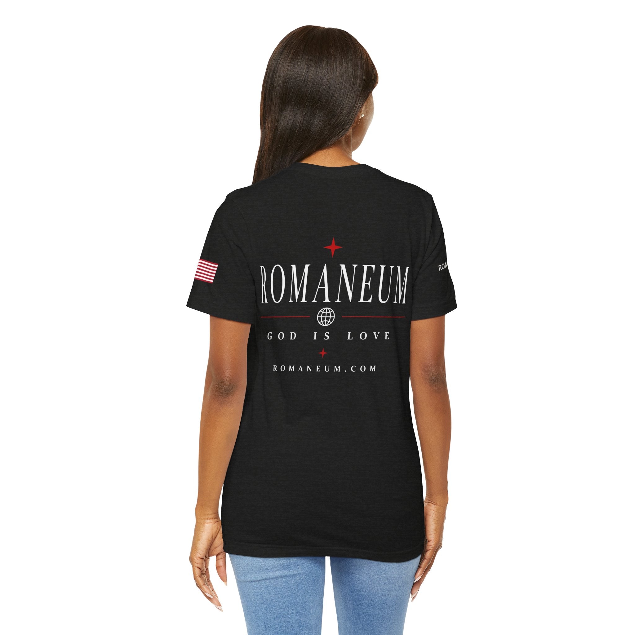 Romaneum 'AMOR/ROMA' God Is Love Graphic Tee