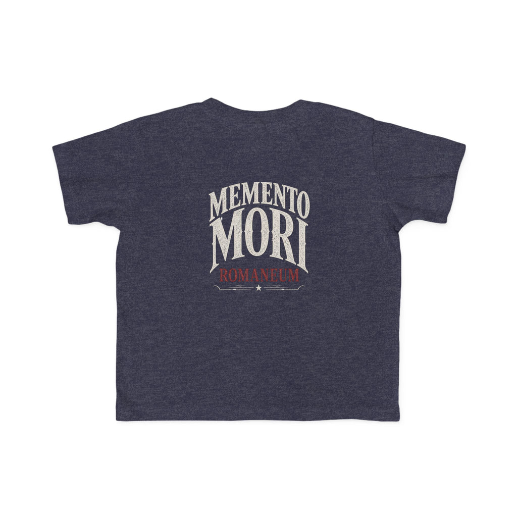 Memento Mori Toddler Tee — Vintage Skull Romaneum Graphic Shirt