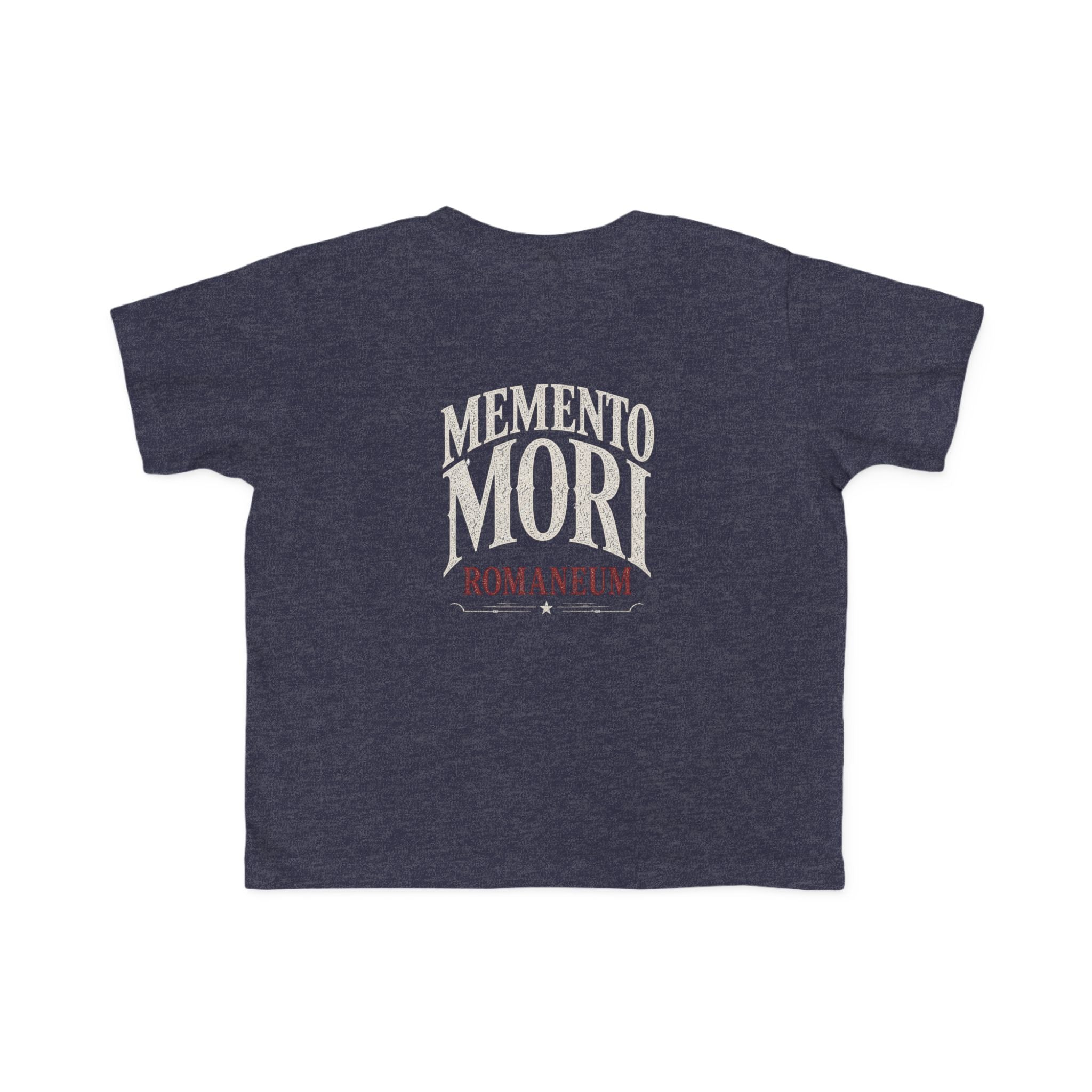 Memento Mori Toddler Tee — Vintage Skull Romaneum Graphic Shirt