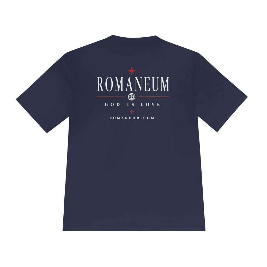 Romaneum AMOR Reversible Graphic Tee — "God Is Love" Christian Scripture Shirt