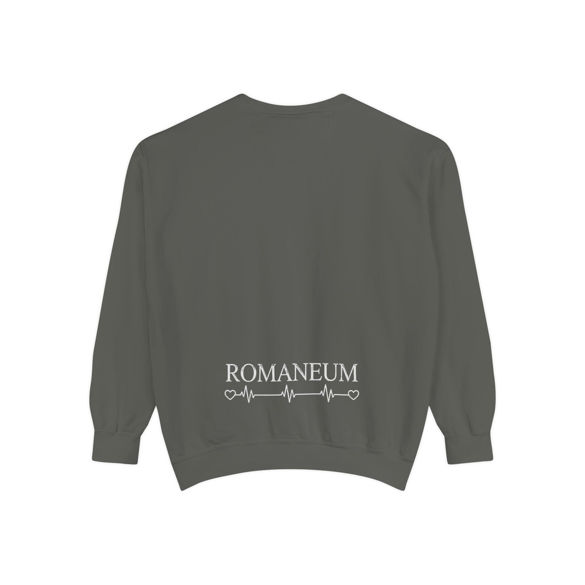 Alpha Omega Heart design sweatshirt | God is Love 1 John 4:8 RomanEum
