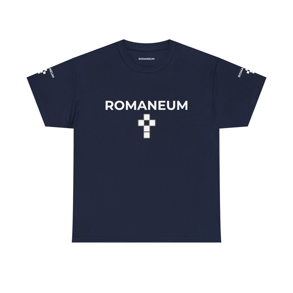 Romaneum Logo T‑Shirt — Minimalist Church Cross Tee
