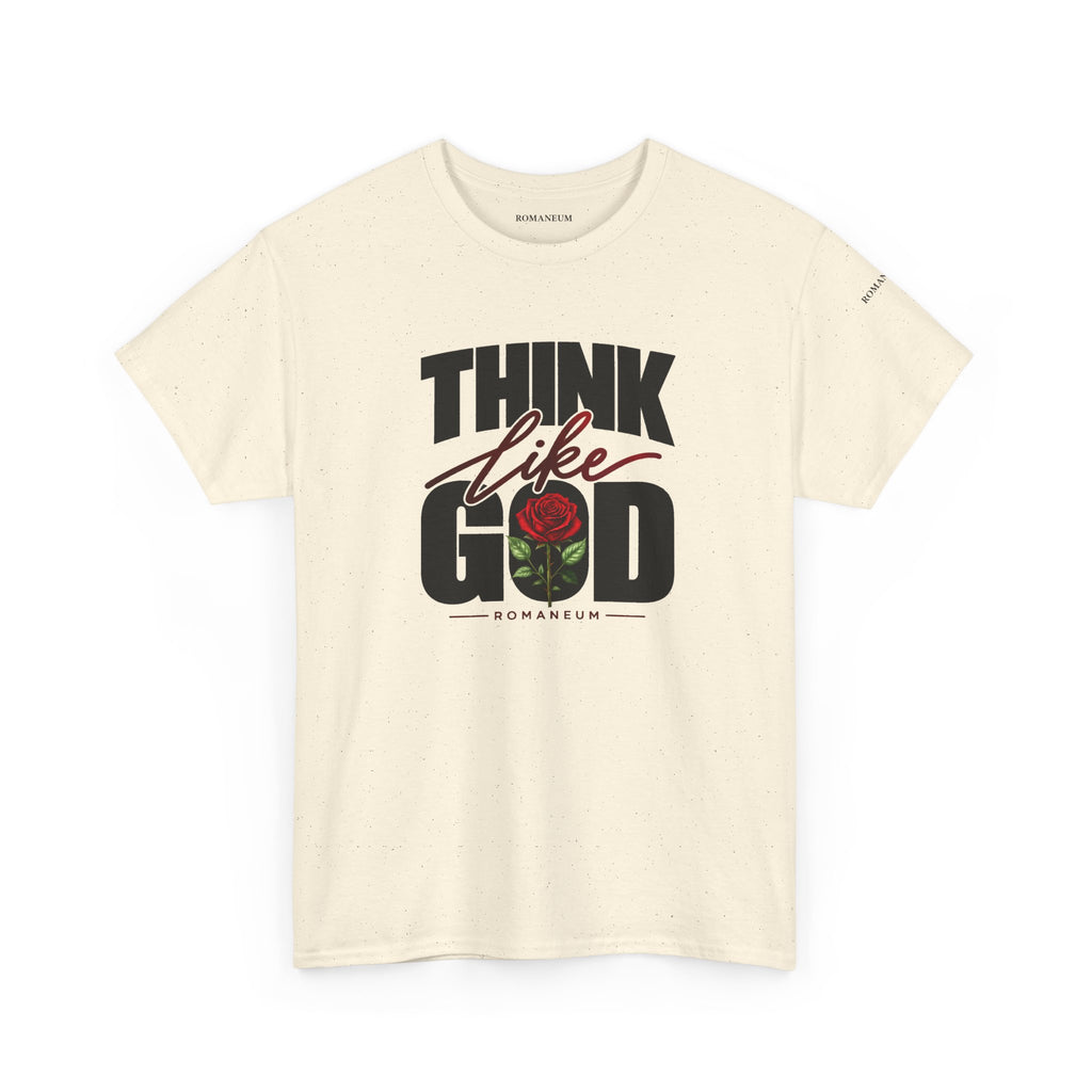 Men's Think Like God T-Shirt  Graphic Tee Rose