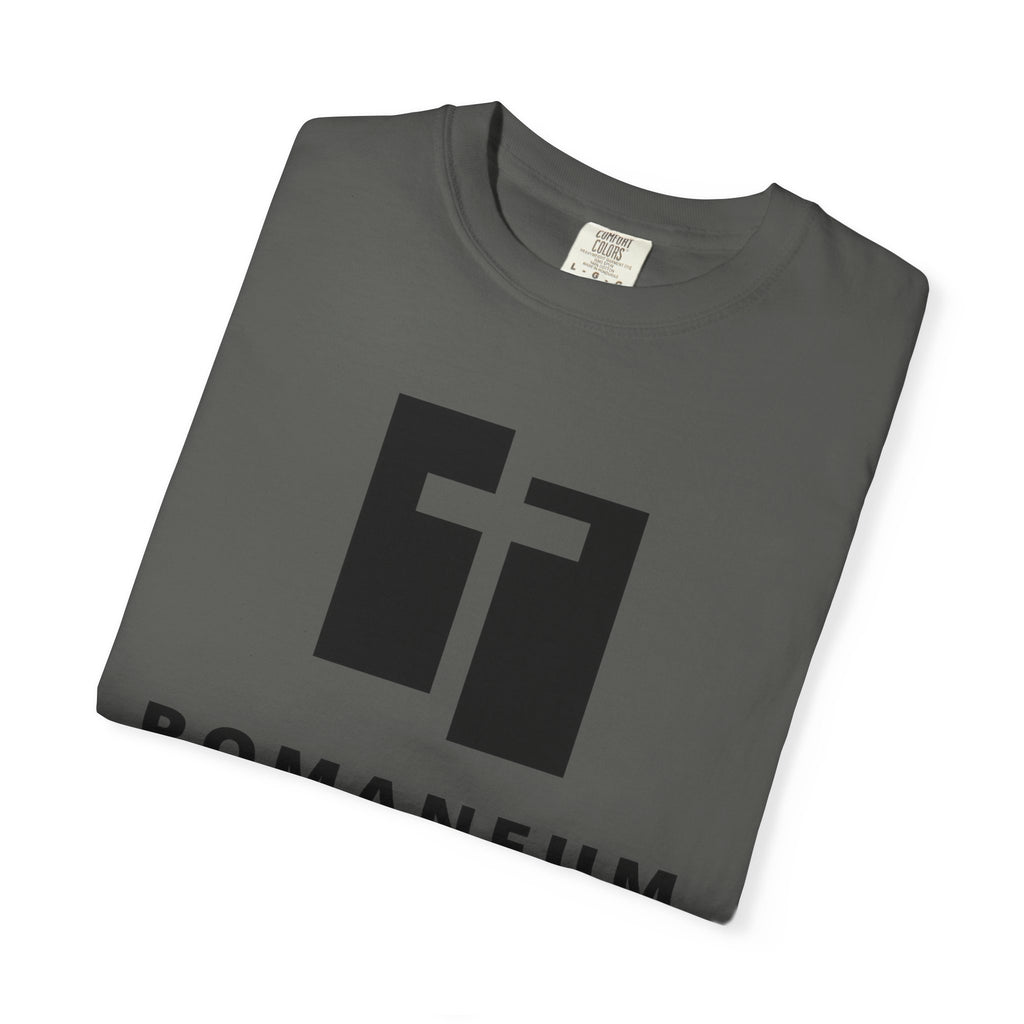 Romaneum Logo T-Shirt — Minimal Cross Tee