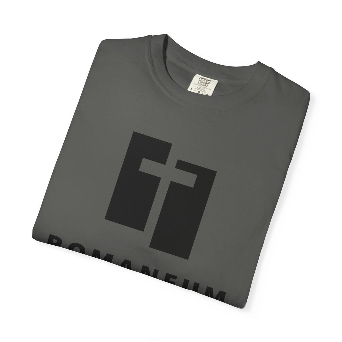 Romaneum Logo T-Shirt — Minimal Cross Tee