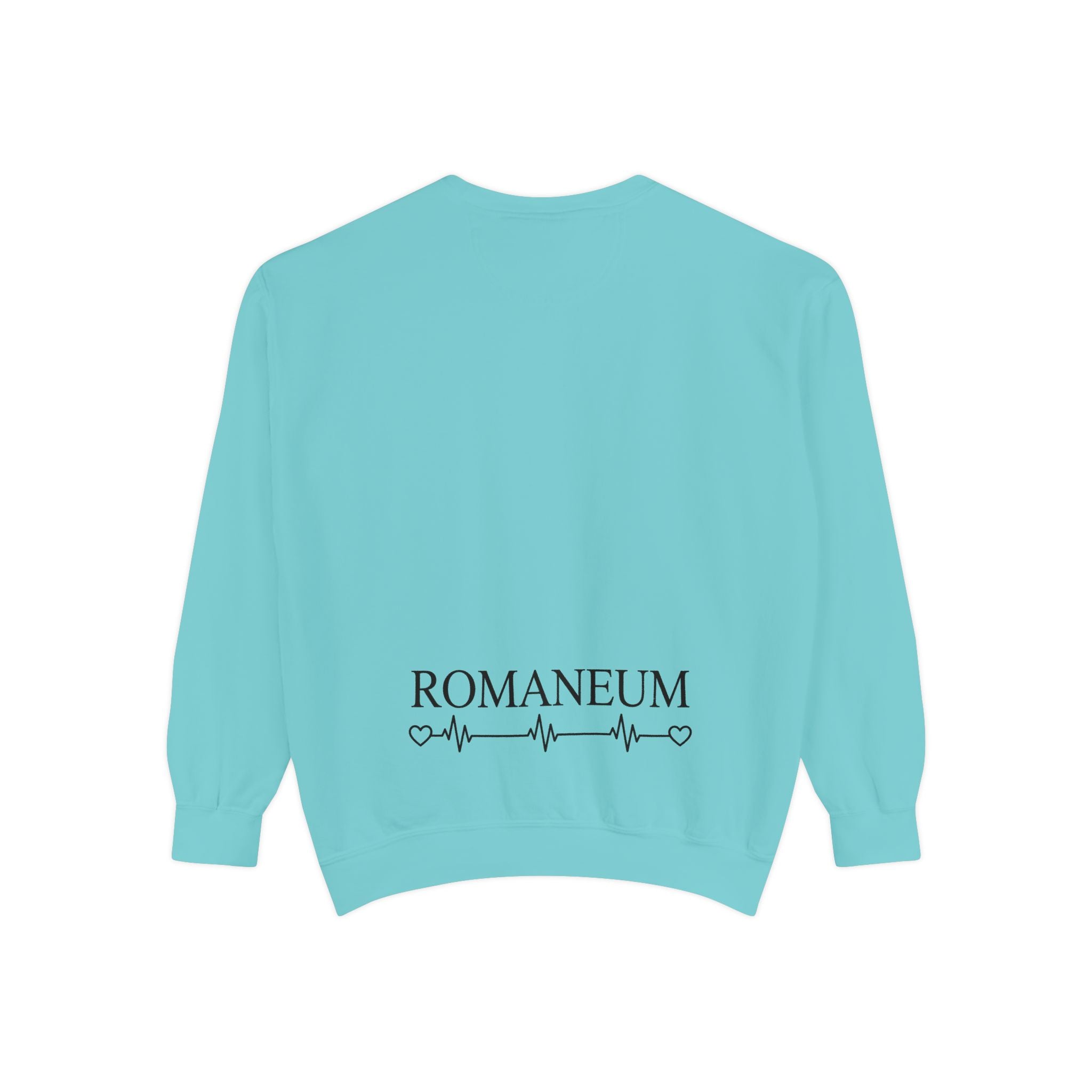 Alpha Omega Heart design sweatshirt | God is Love 1 John 4:8 RomanEum
