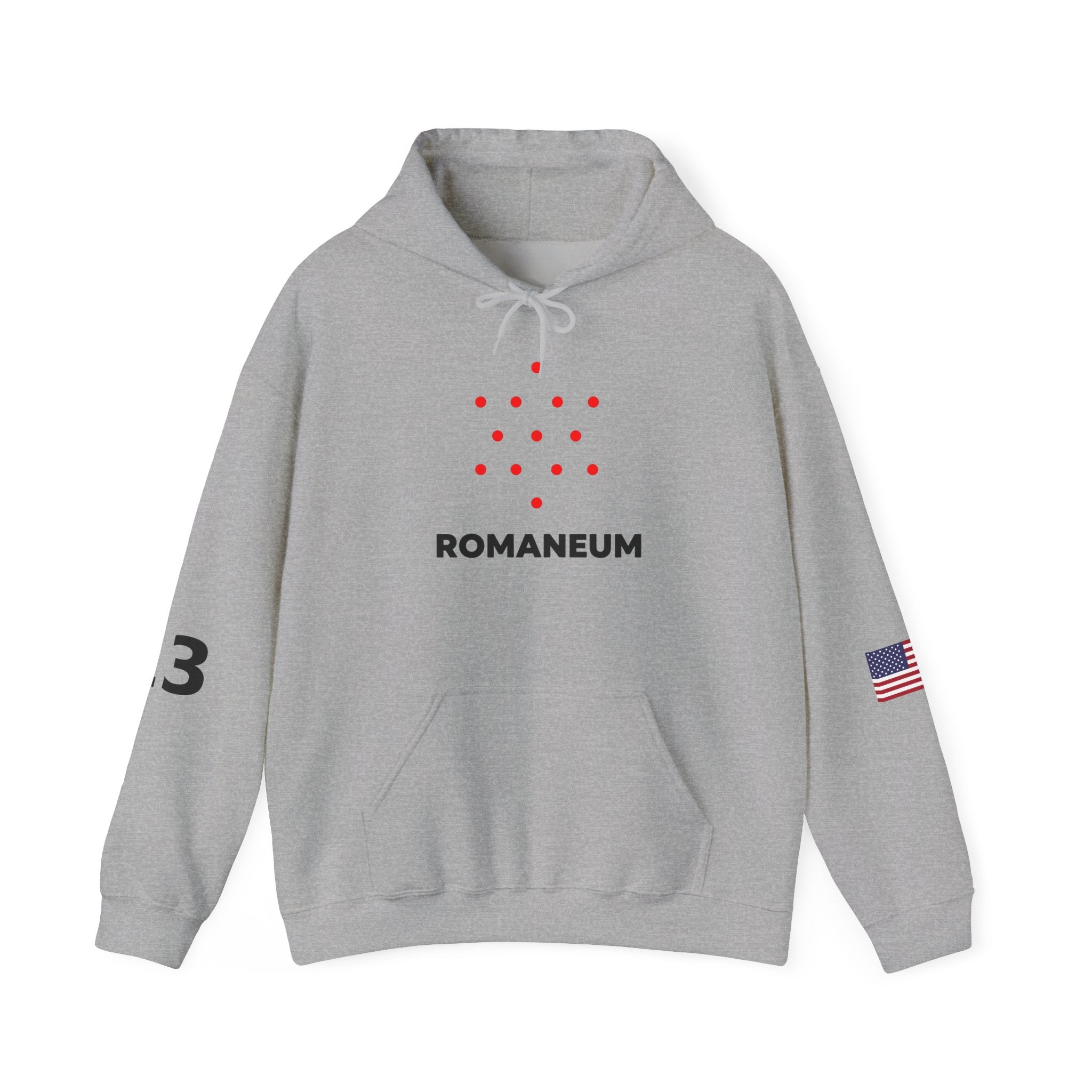 Romaneum Heavy Blend Hoodie | Flag & 13