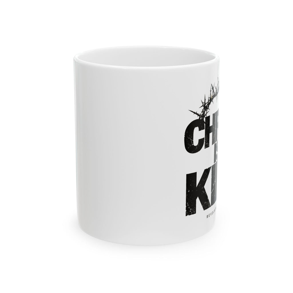 Chest King Ceramic Mug — Vintage Crown & Thorn Coffee Cup (11oz, 15oz)