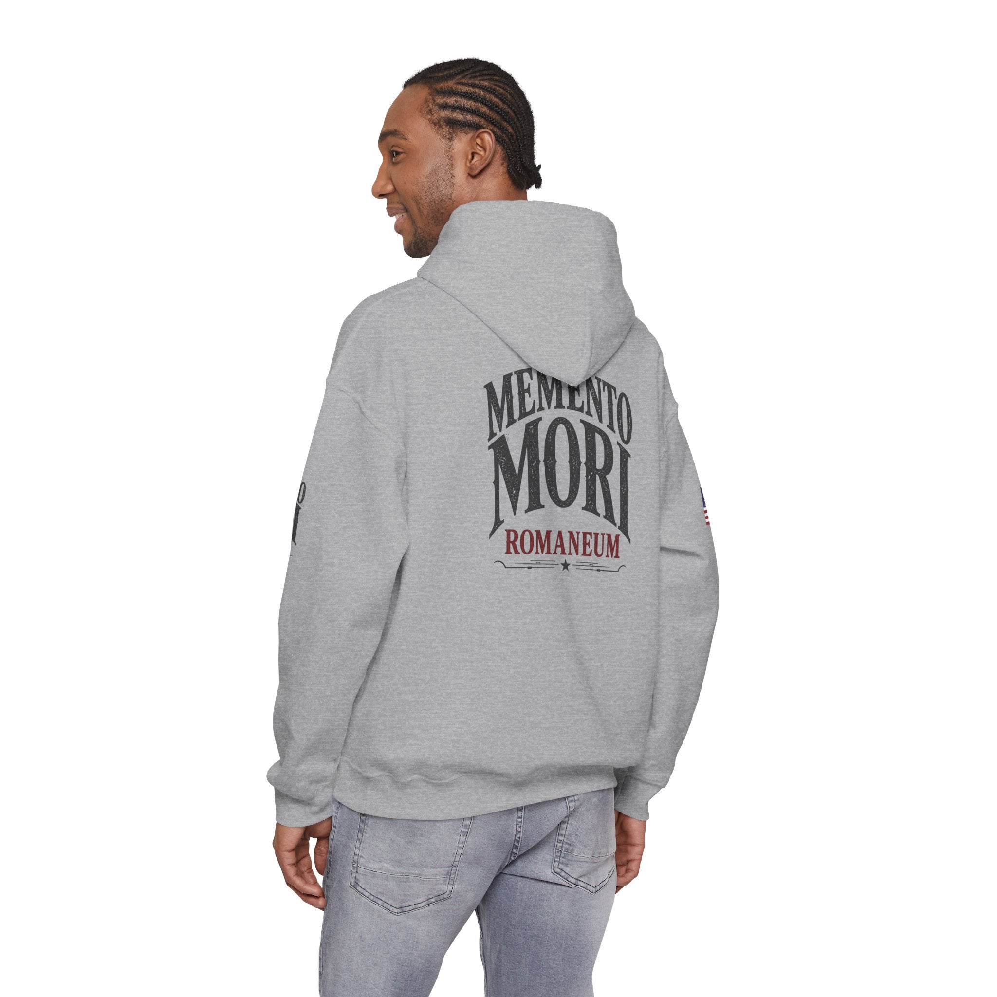 Memento Mori Hoodie — Romaneum Skull Graphic Pullover