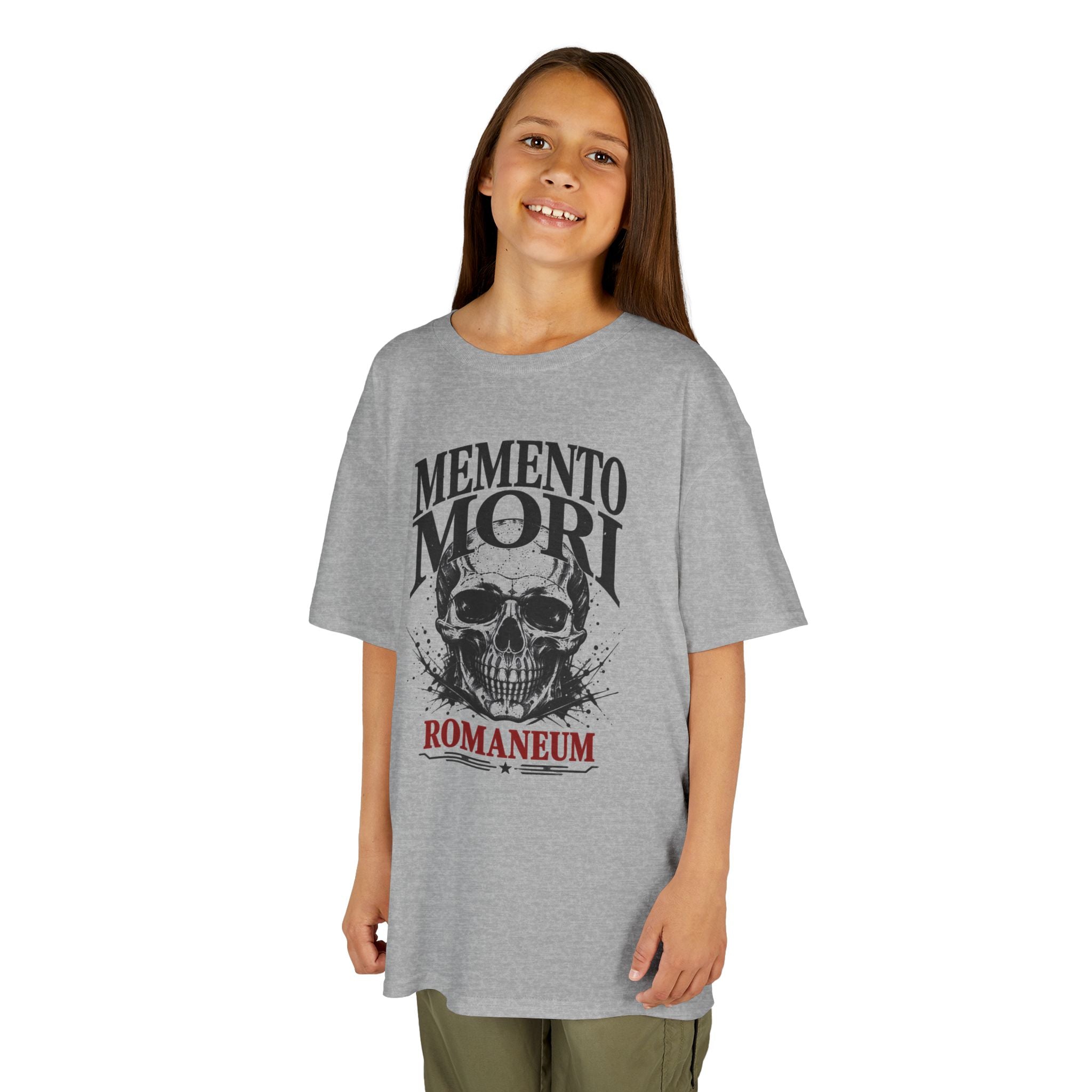 Kids T-Shirt — "Memento Mori" Skull Romaneum Tee