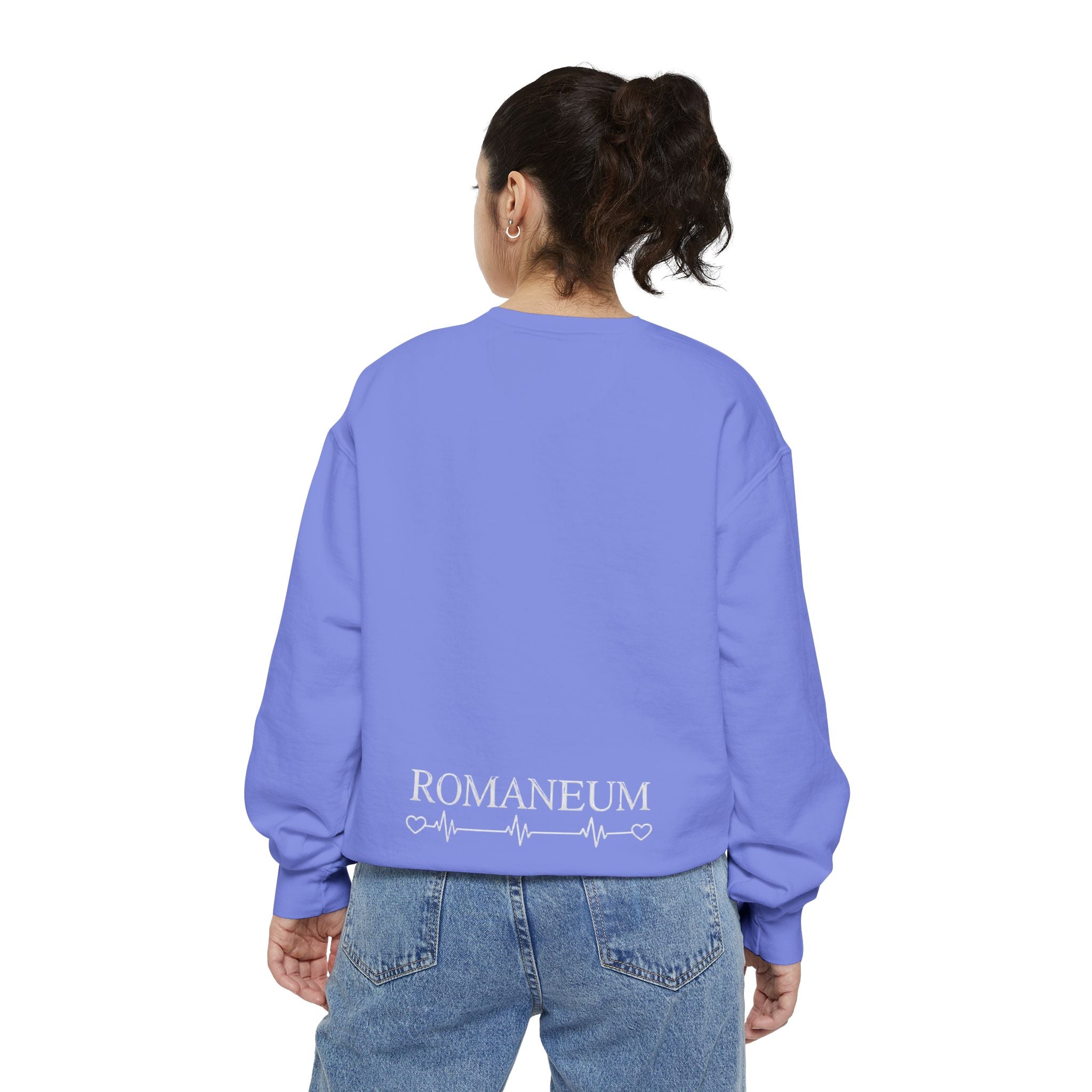 Alpha Omega Heart design sweatshirt | God is Love 1 John 4:8 RomanEum