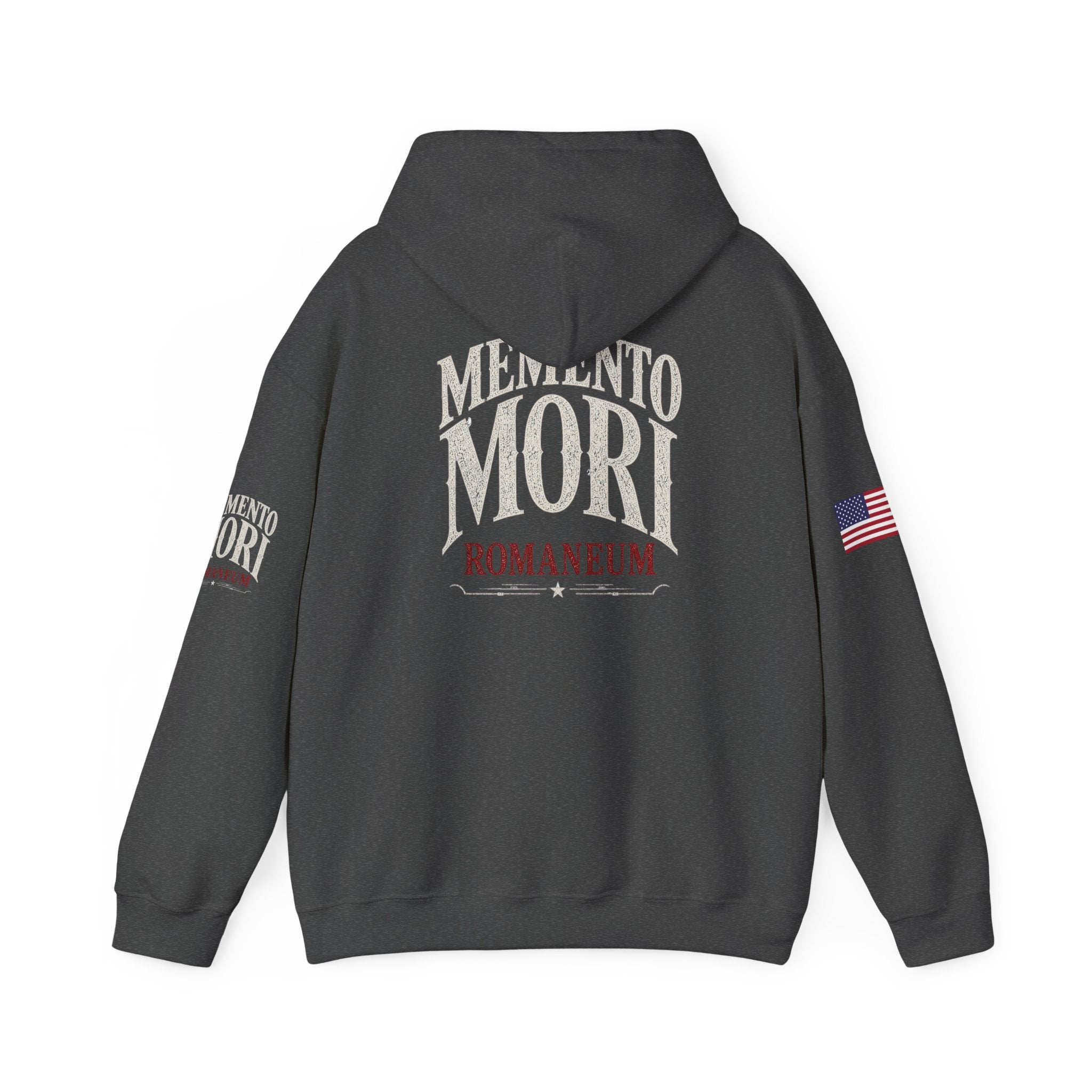 Memento Mori Hoodie — Romaneum Skull Graphic Pullover