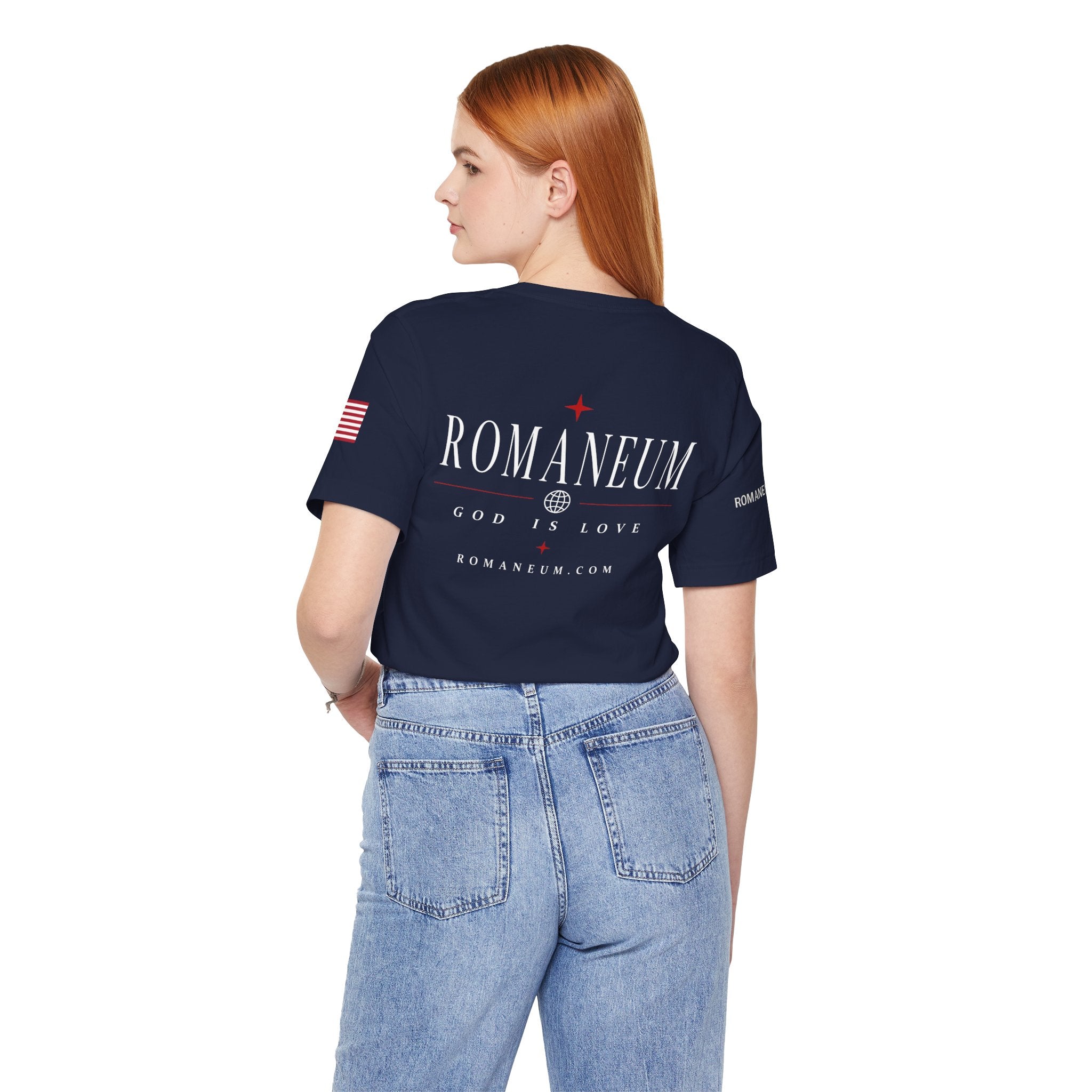 Romaneum 'AMOR/ROMA' God Is Love Graphic Tee