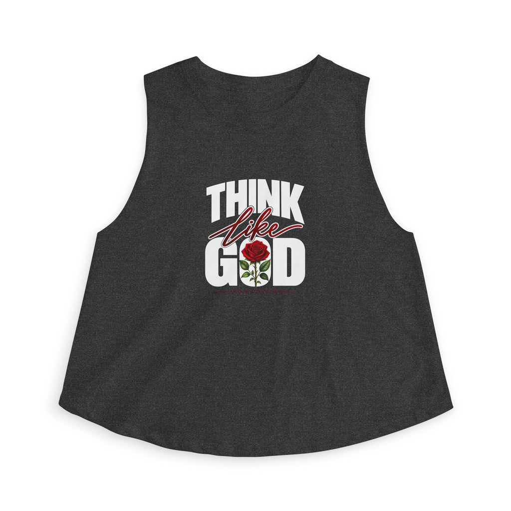 Women's Crop Top - 'Think Like God' Tank Top
