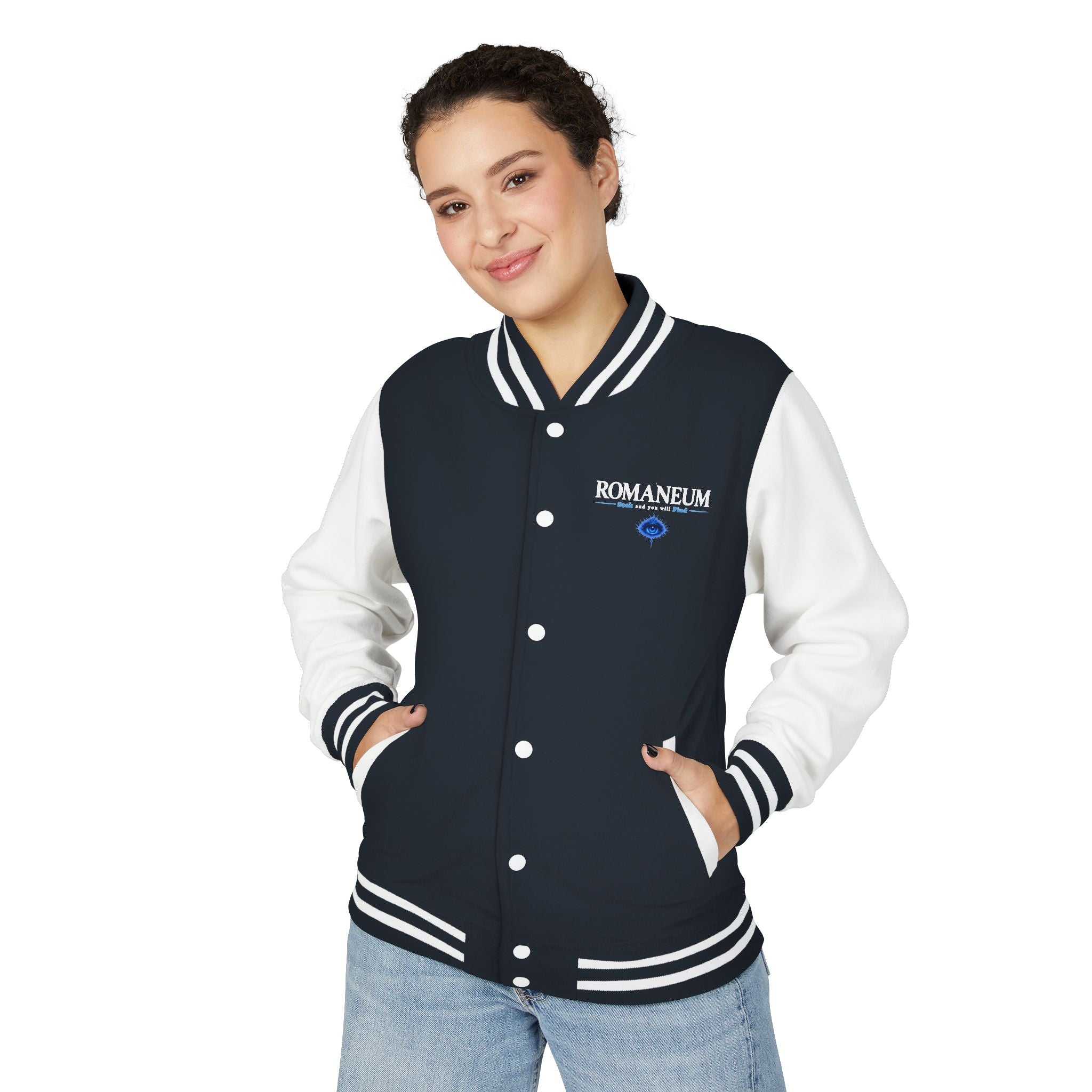 Romaneum Eye Graphic Varsity Jacket