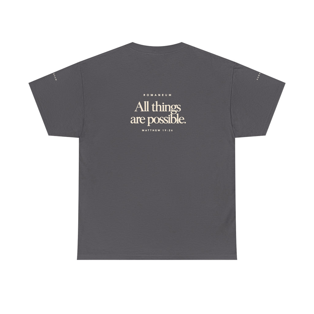 Faith Graphic Tee — "With God All Things Are Possible" T‑Shirt