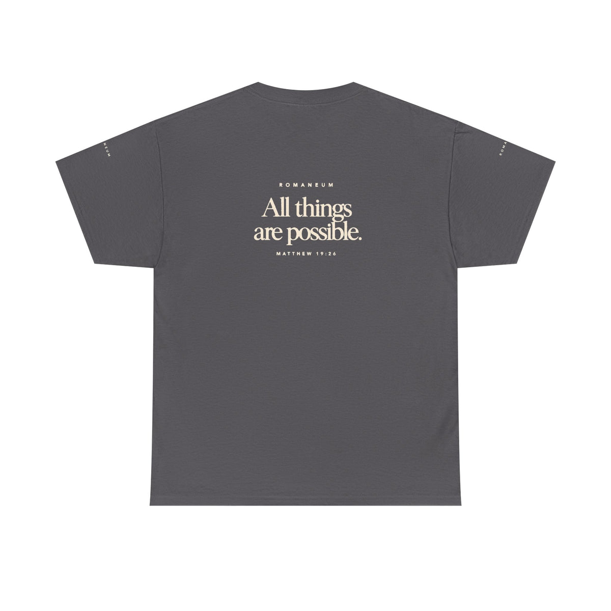 Faith Graphic Tee — "With God All Things Are Possible" T‑Shirt
