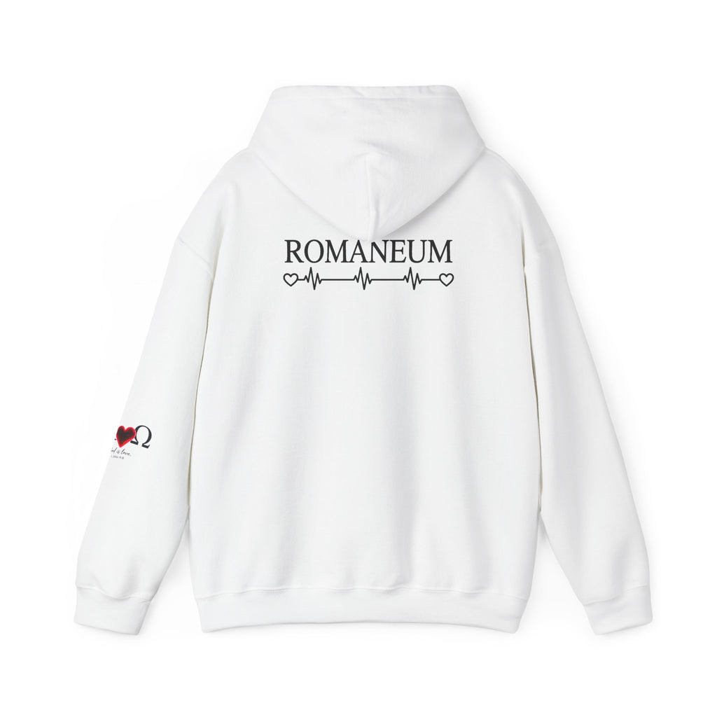 Alpha Omega Heart Hoodie | God is Love 1 John 4:8 Christian Hoodie