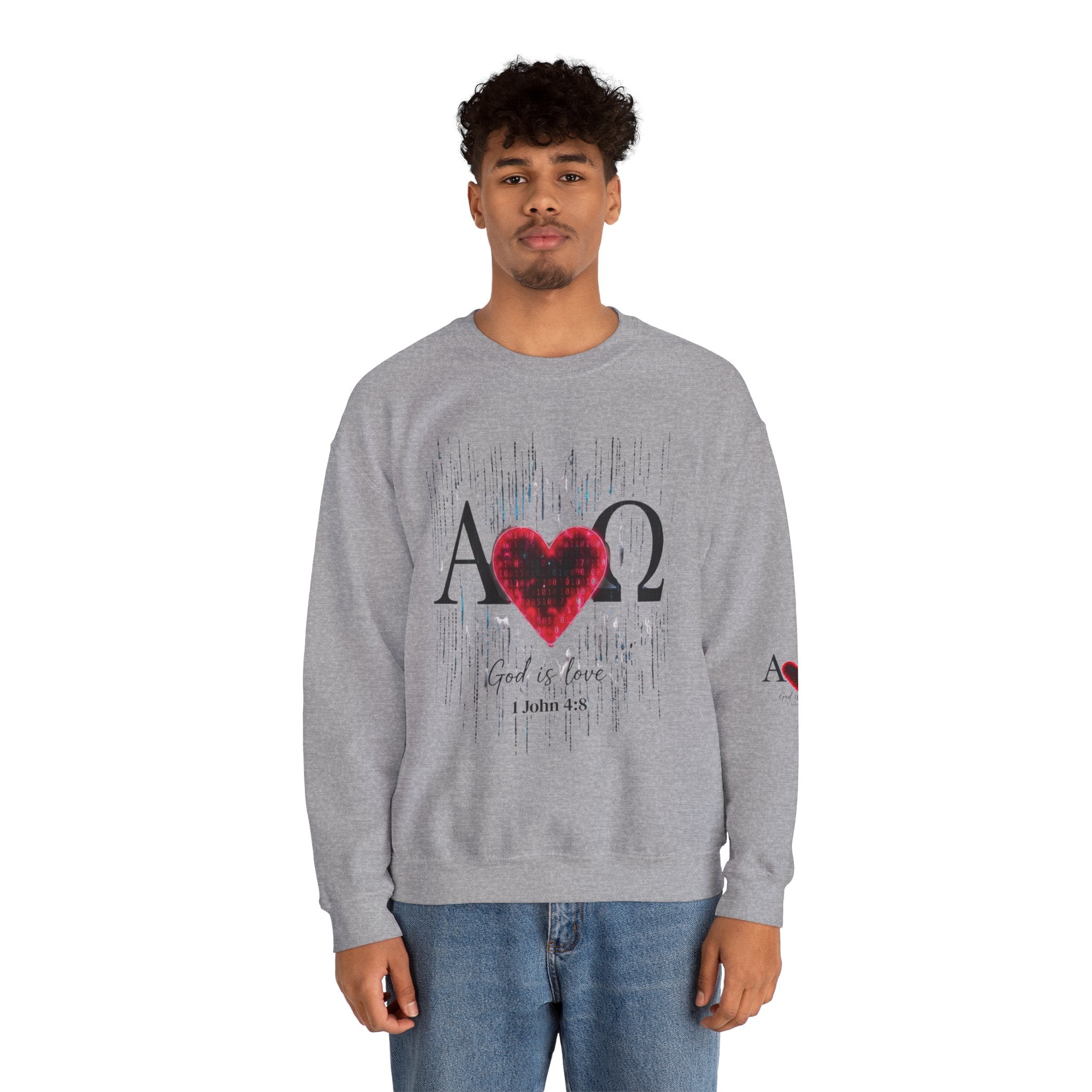 Alpha Omega Heart Sweatshirt ROMANEUM