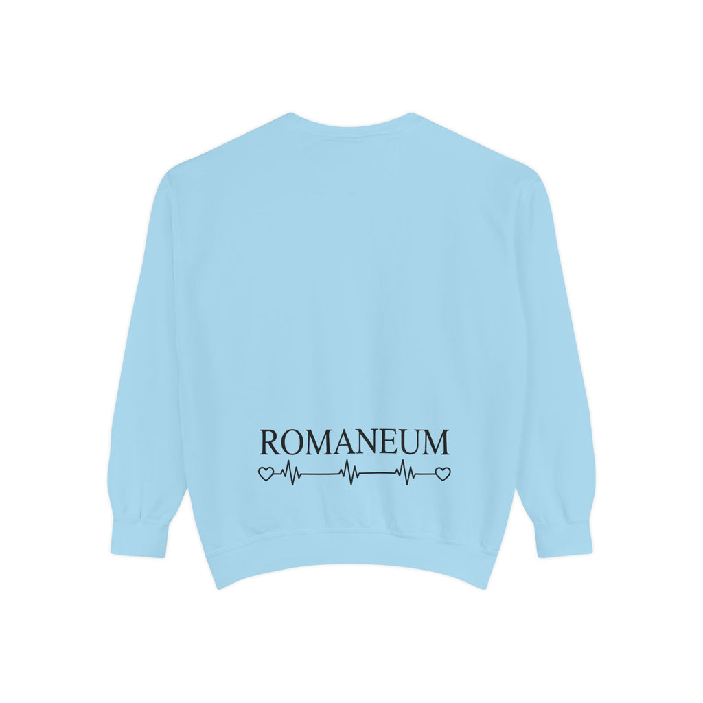 Alpha Omega Heart design sweatshirt | God is Love 1 John 4:8 RomanEum
