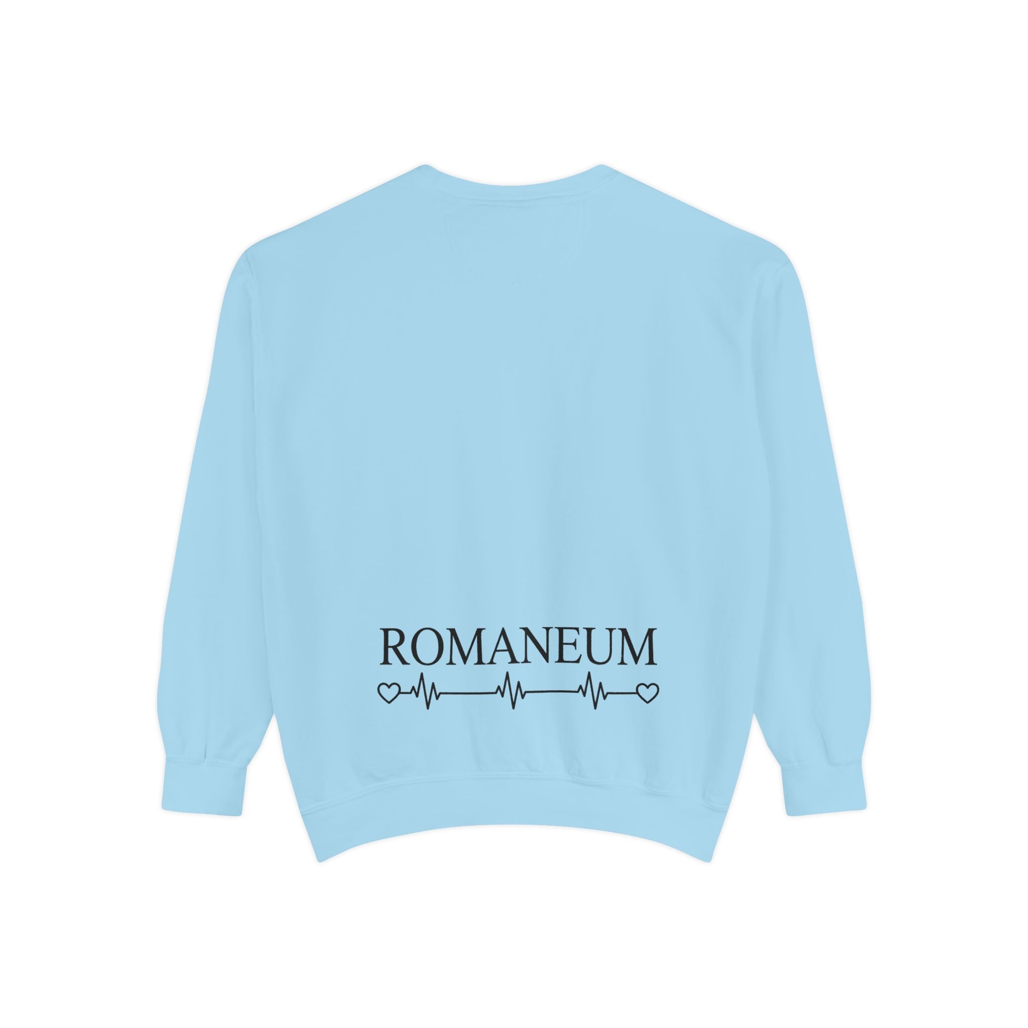 Alpha Omega Heart design sweatshirt | God is Love 1 John 4:8 RomanEum