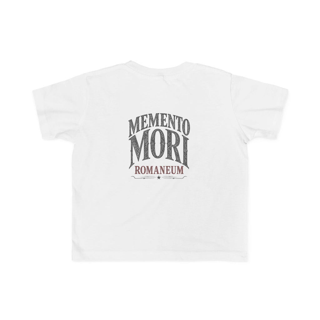 Memento Mori Toddler Tee — Vintage Skull Romaneum Graphic Shirt