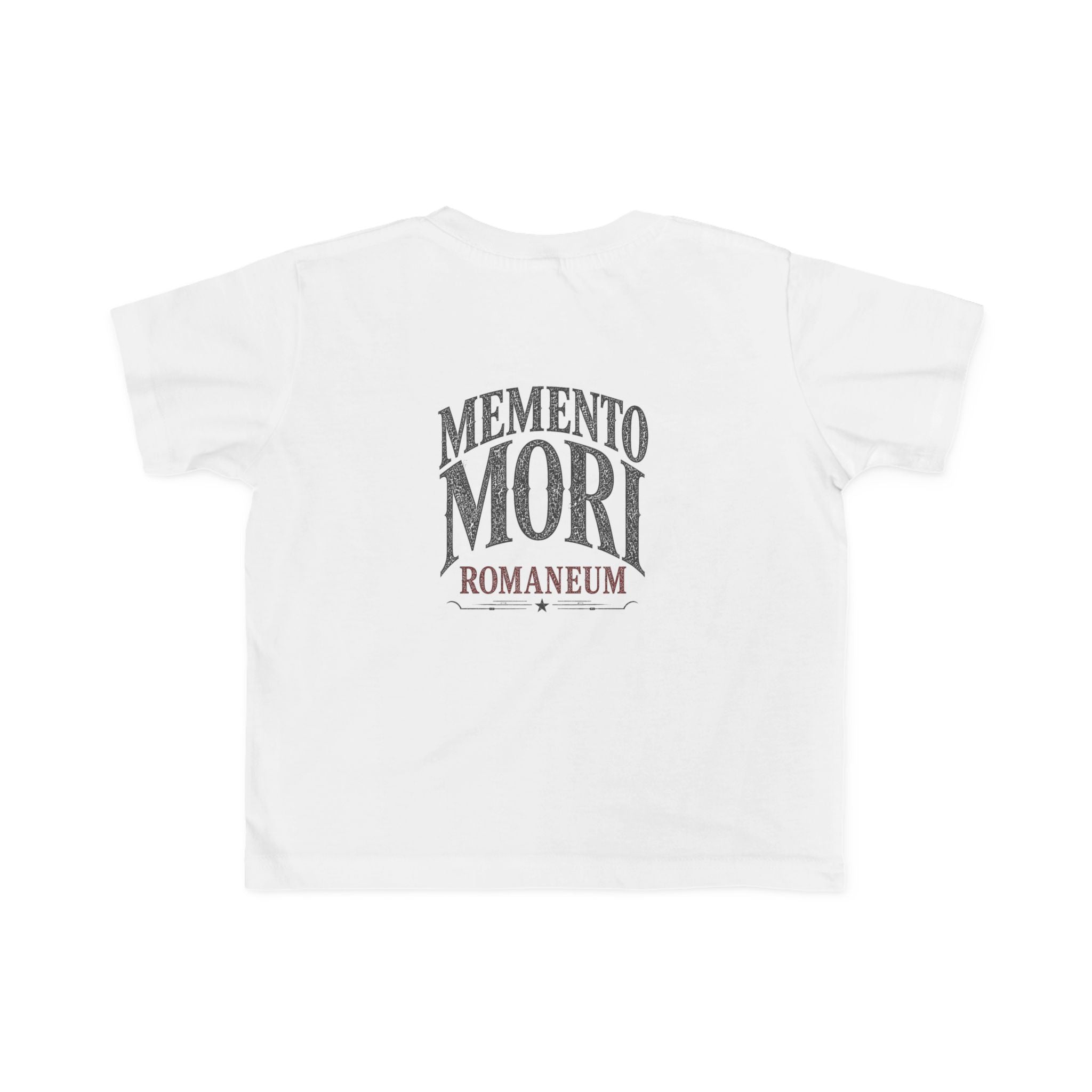 Memento Mori Toddler Tee — Vintage Skull Romaneum Graphic Shirt