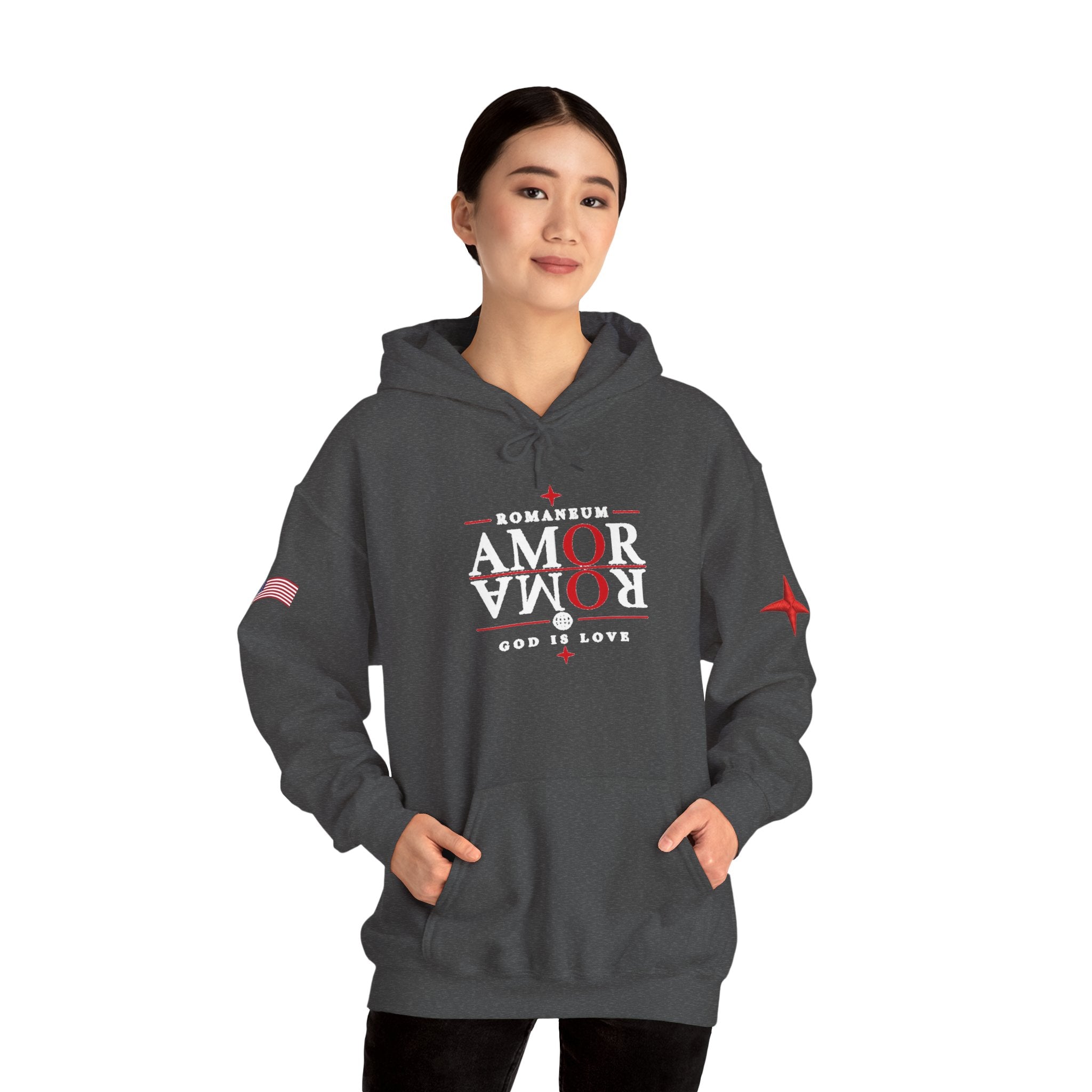 Romaneum ‘Amor’ Hoodie — God Is Love Graphic Sweatshirt