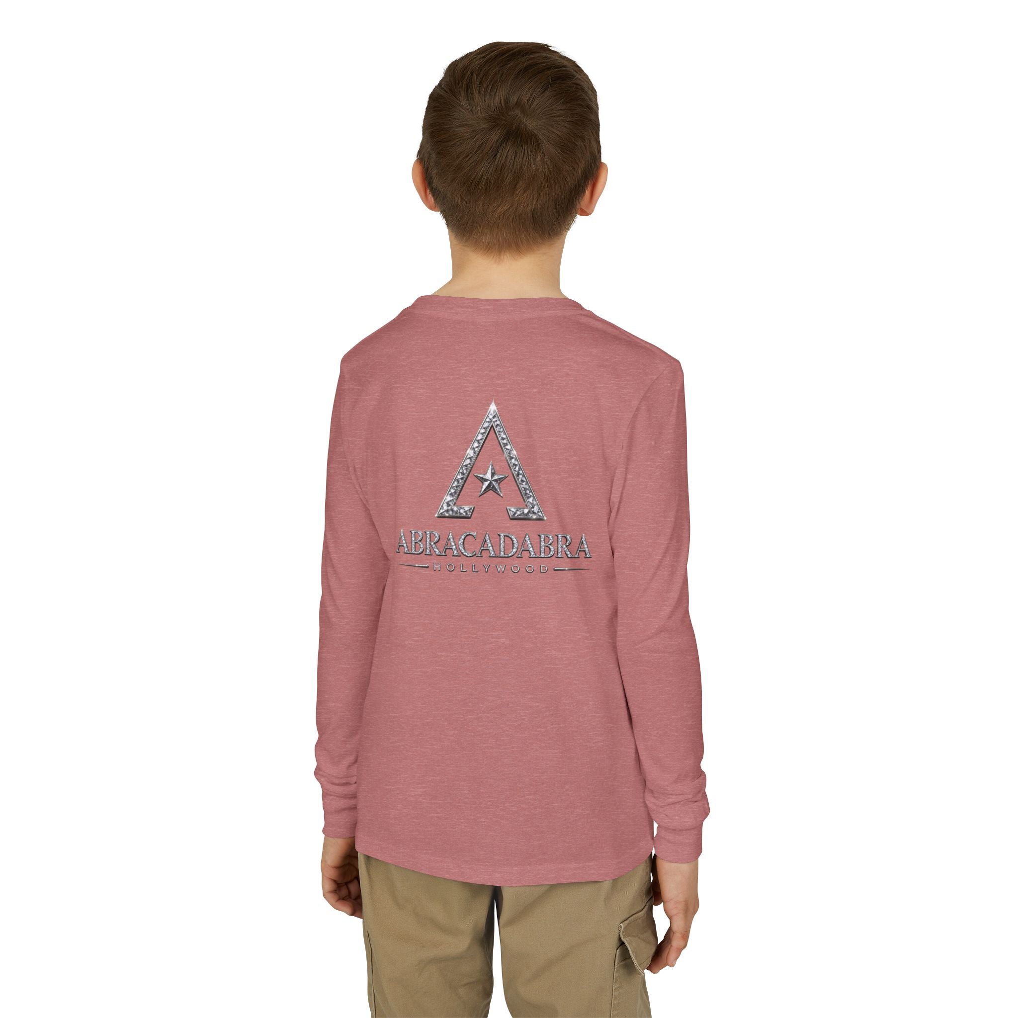 Youth Long Sleeve Tee — 'Abracadabra' Sparkle Magic Graphic