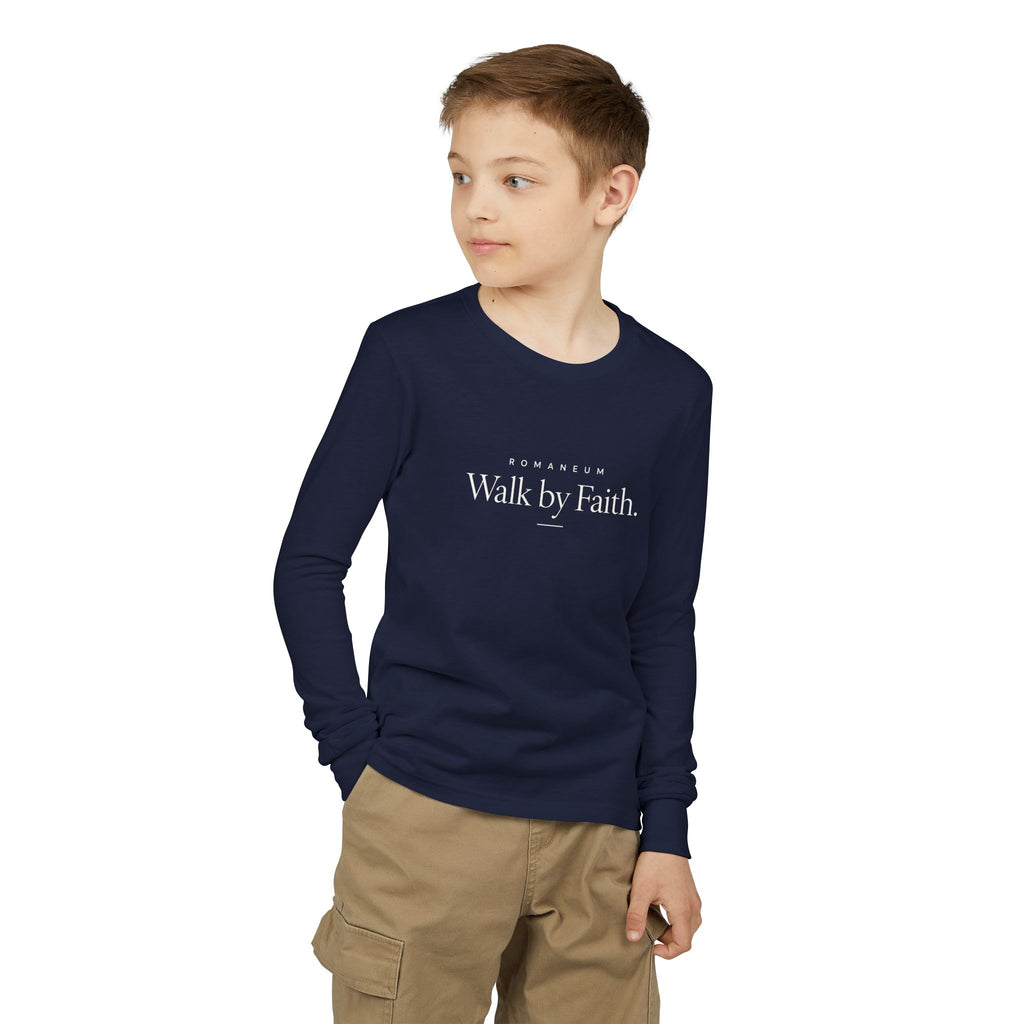 Walk by Faith Youth Long Sleeve Tee