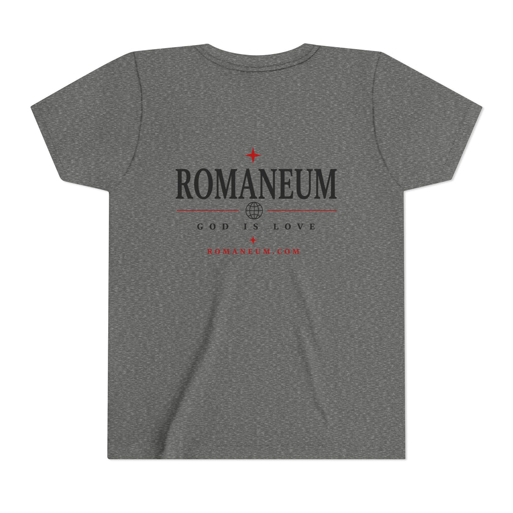 Youth Tee — ROMANEUM “AMOR / ROMA” God Is Love Graphic