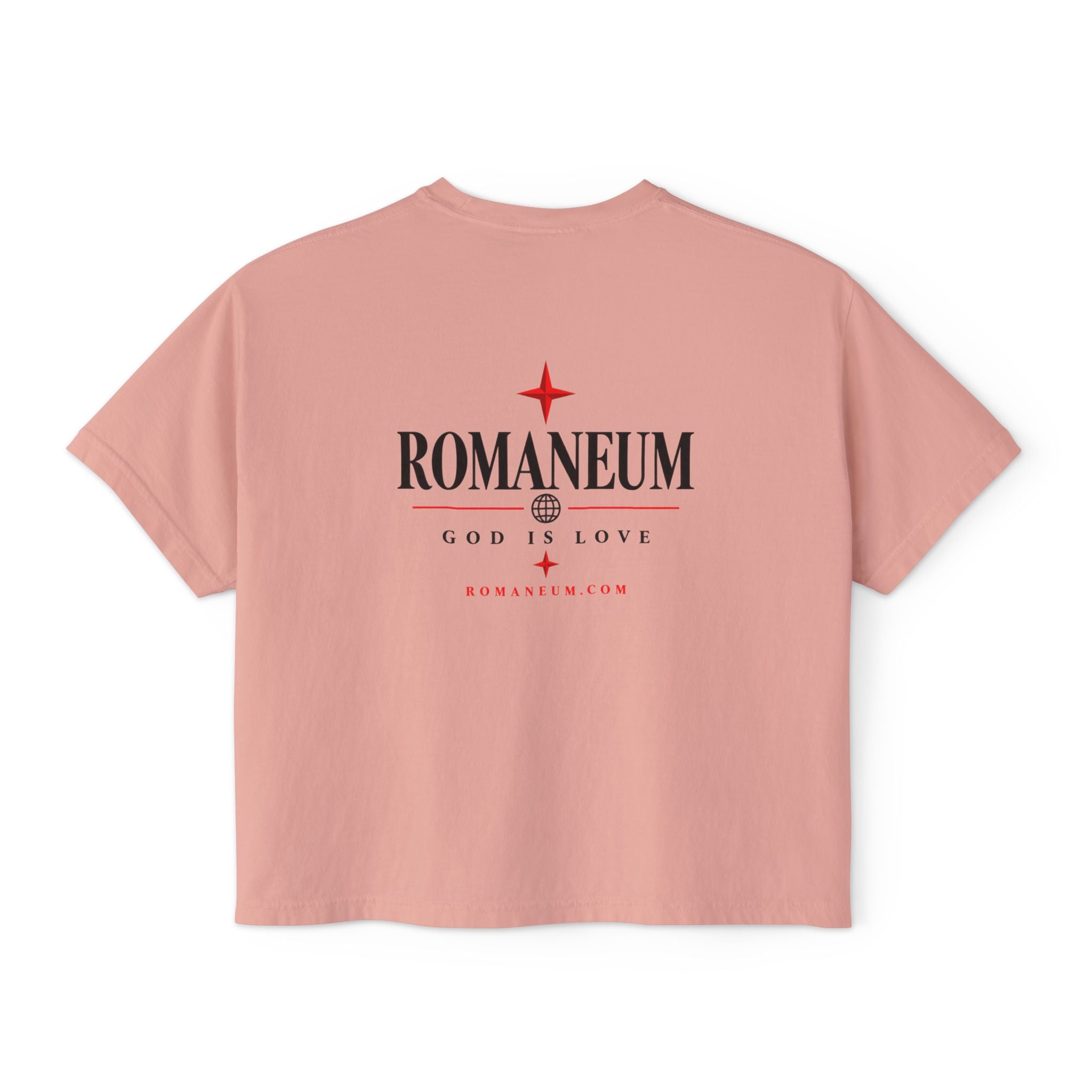 Christian Amor Amor Boxy Tee — "Amor" Graphic Crop Tee (God Is Love)