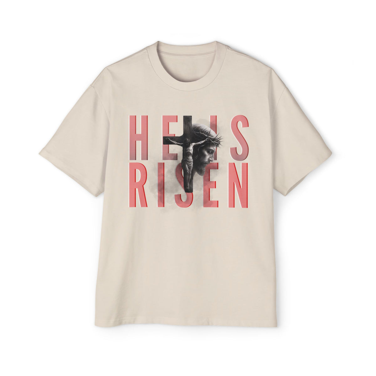 He Is Risen Christian Tee — Romaneum Matthew 28:6 Easter T‑Shirt