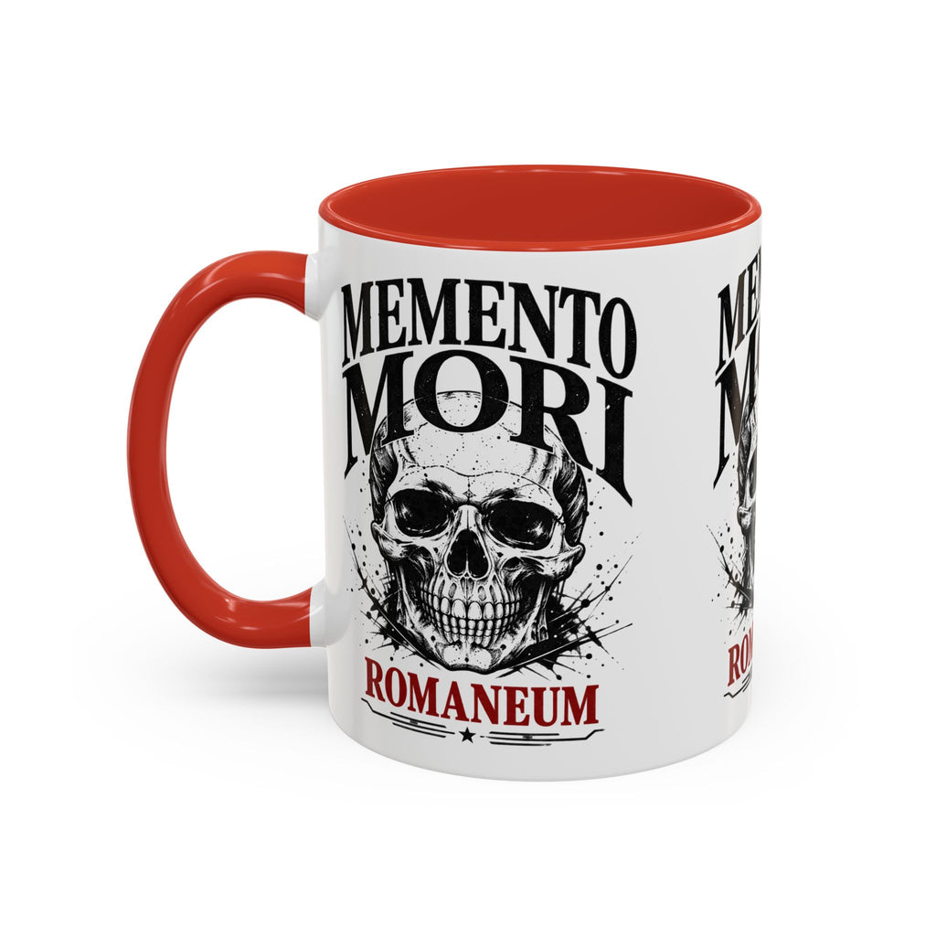 Romaneum Memento Mori Coffee Mug — Skull Accent Mug (11/15oz)