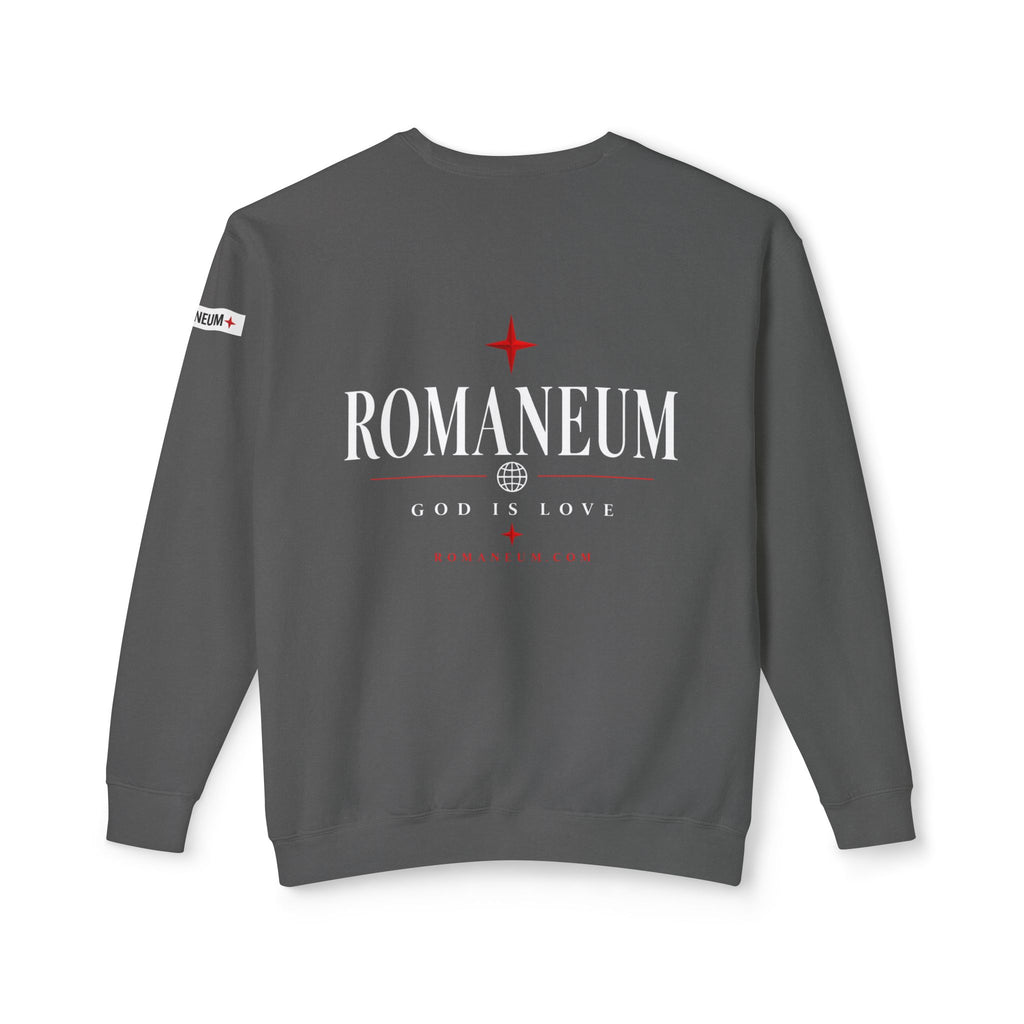 Romaneum Amor Crewneck Sweatshirt — God Is Love Graphic
